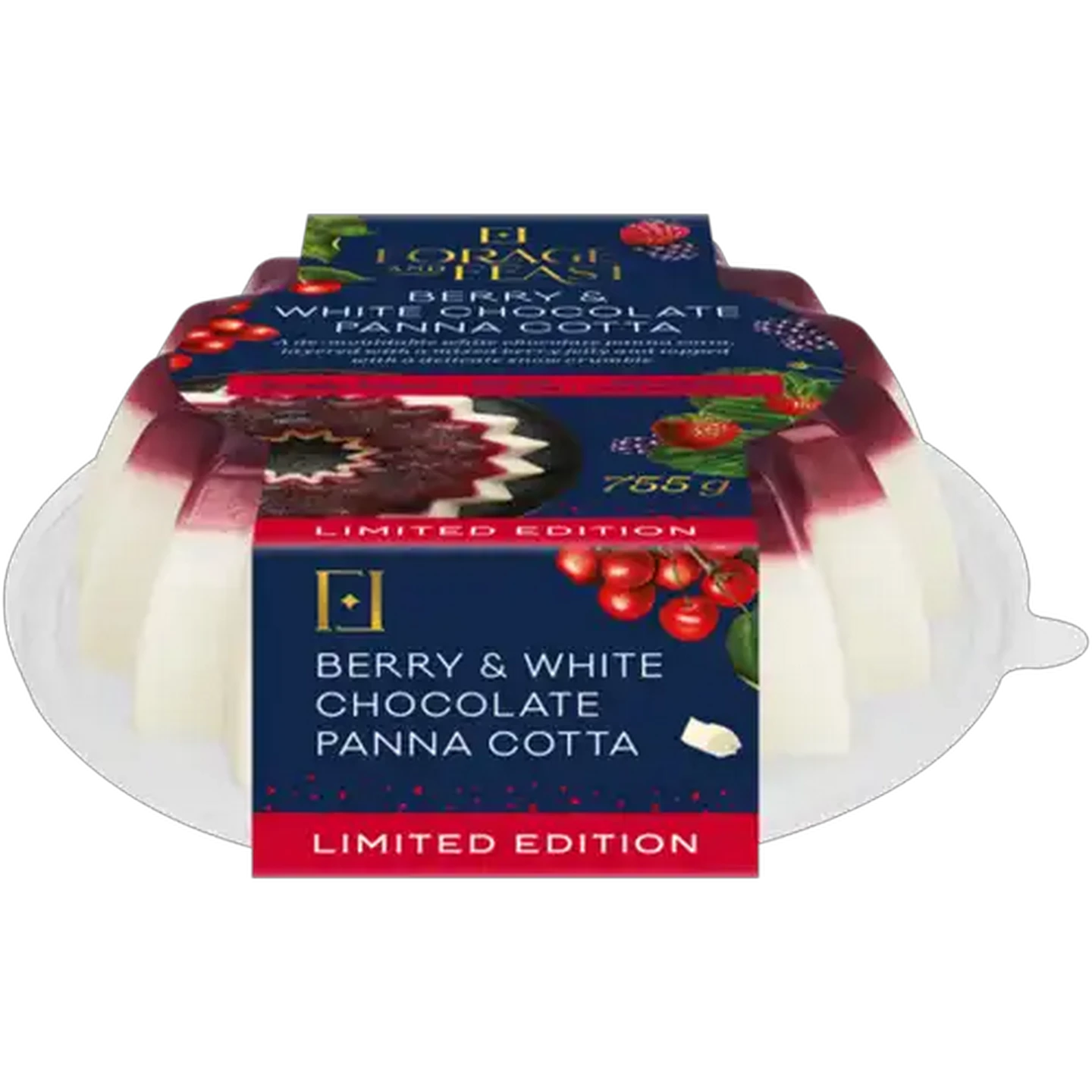 Image of Forage And Feast Limited Edition Berry & White Chocolate Panna Cotta 755g