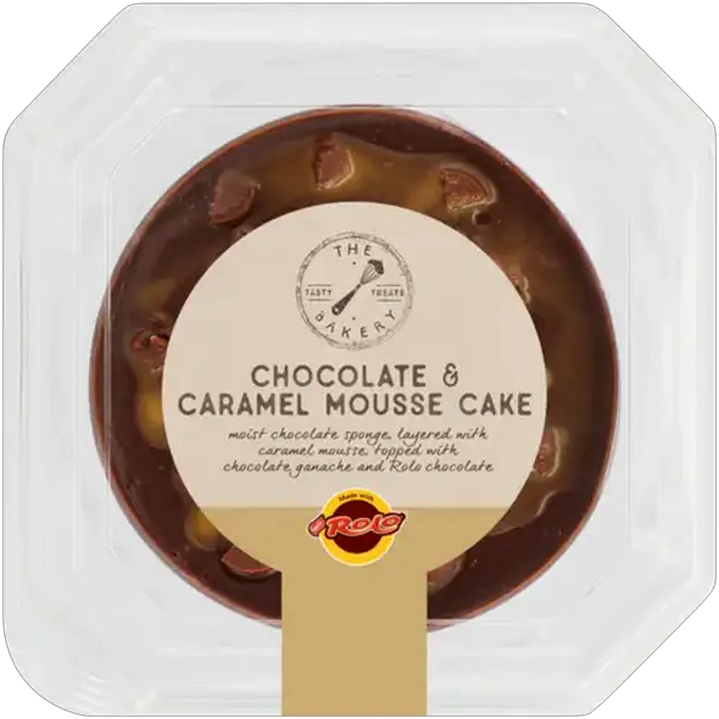 Image of The Bakery Chocolate & Caramel Mousse Cake 15cm
