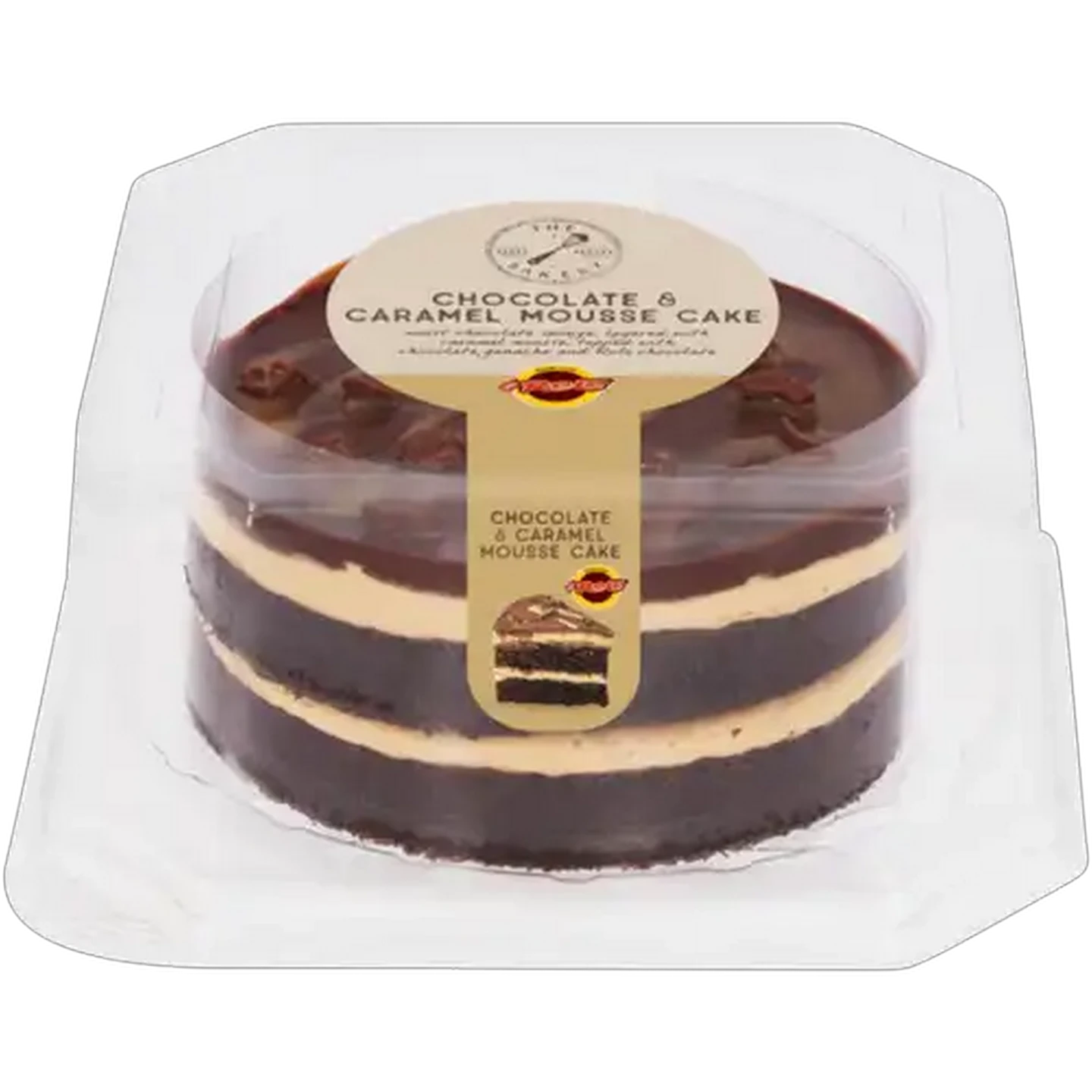 Image of The Bakery Chocolate & Caramel Mousse Cake 15cm