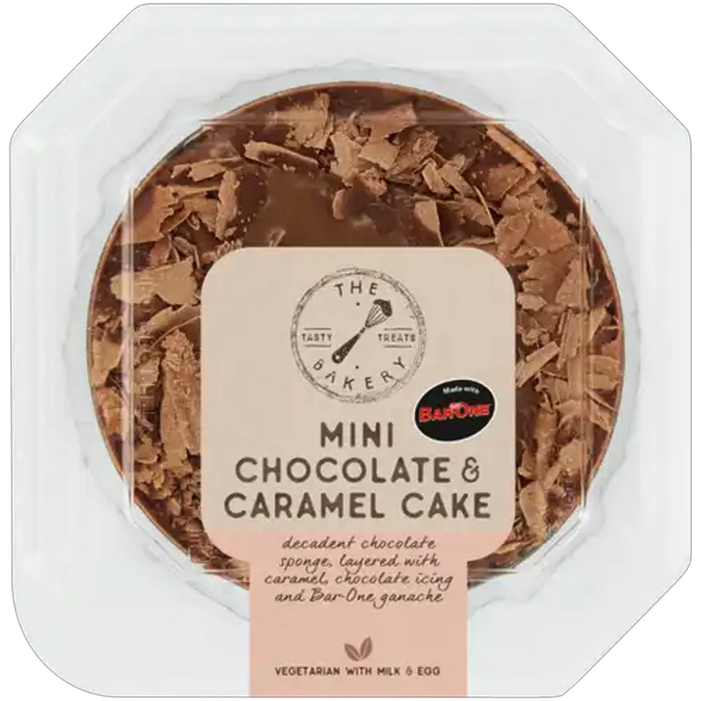 Image of The Bakery Mini Chocolate & Caramel Cake 10cm