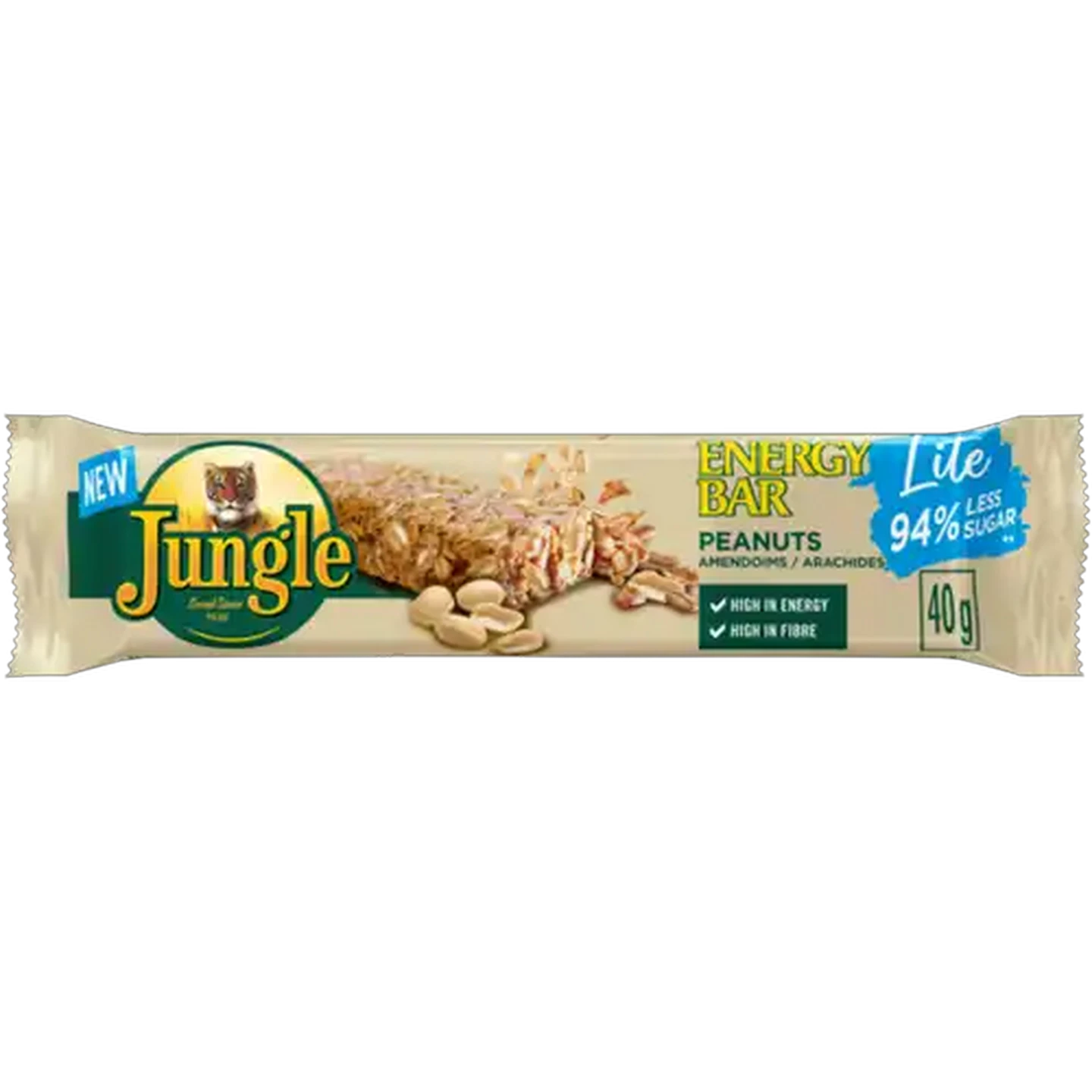 Image of Jungle Lite Peanuts Energy Bar 40g