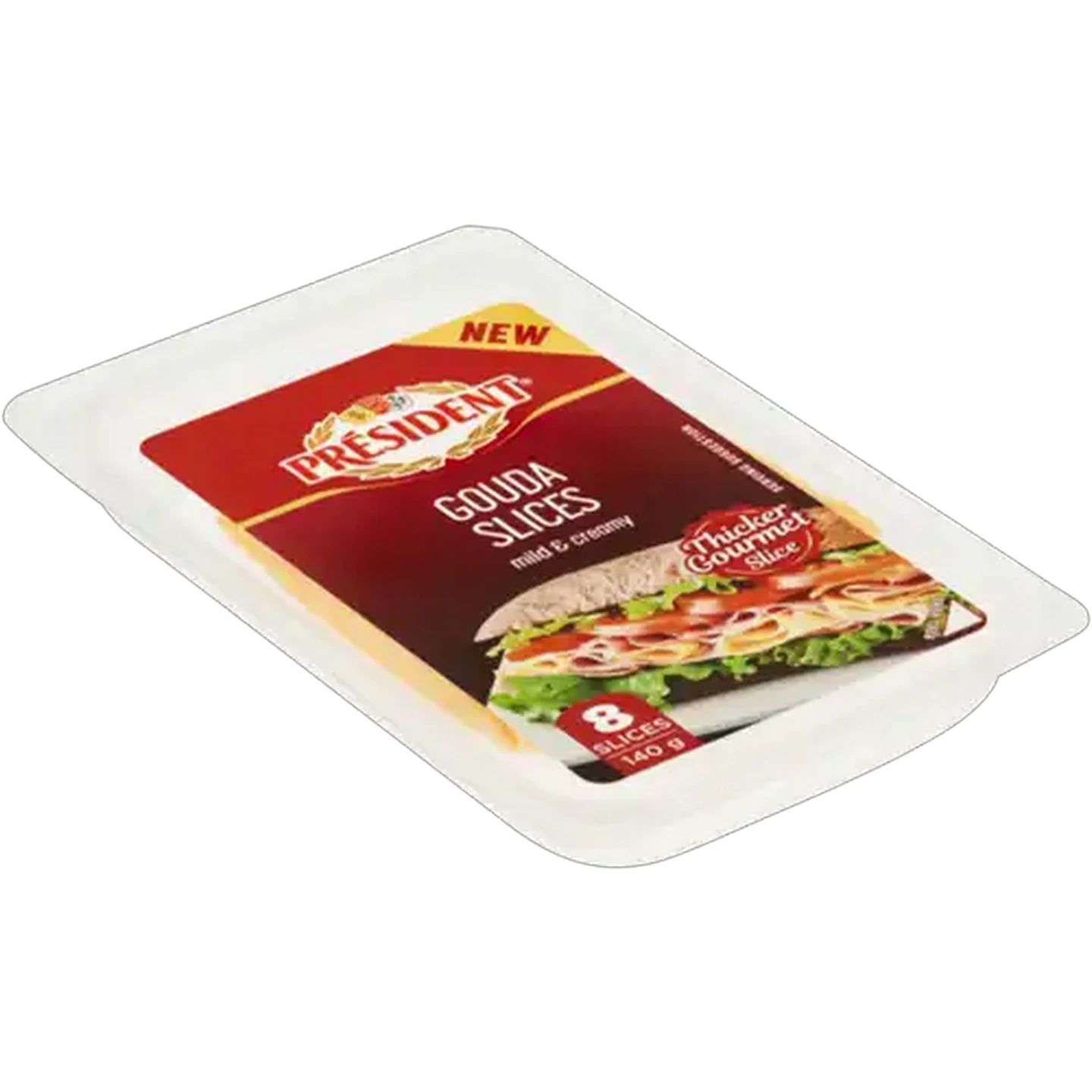 Image of Président Gouda Cheese Slices 8-Pack