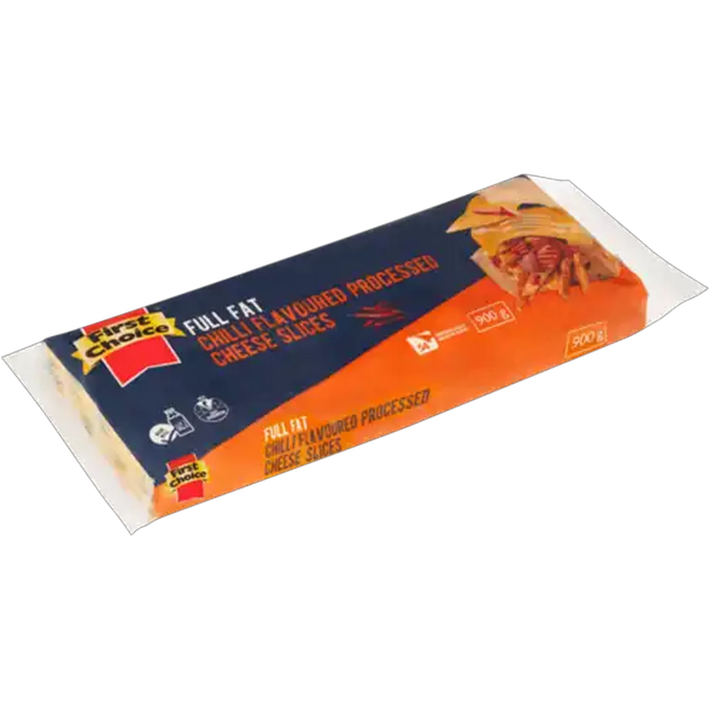 Image of First Choice Chilli Flavoured Full Fat Processed Cheese Slices 54 Pack