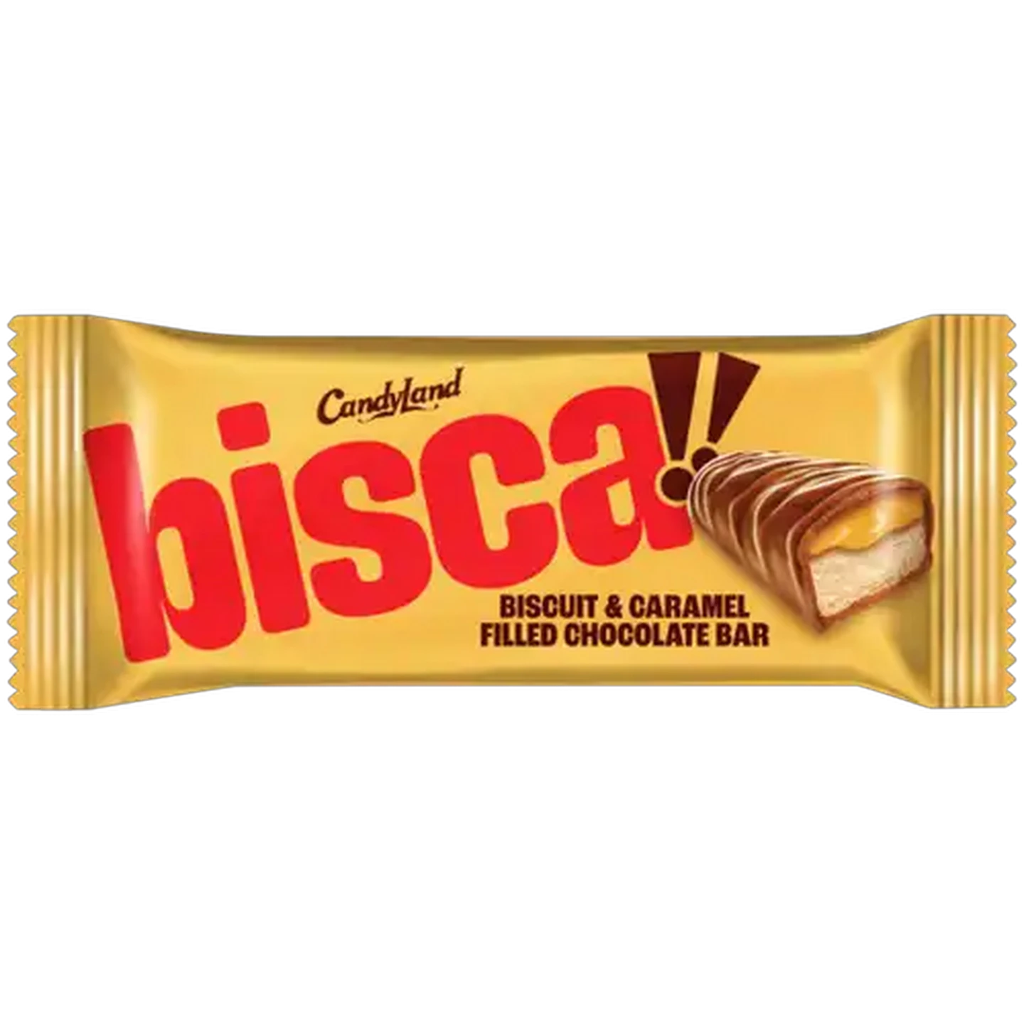Image of CandyLand Biscuit & Caramel Filled Chocolate Bar 30g