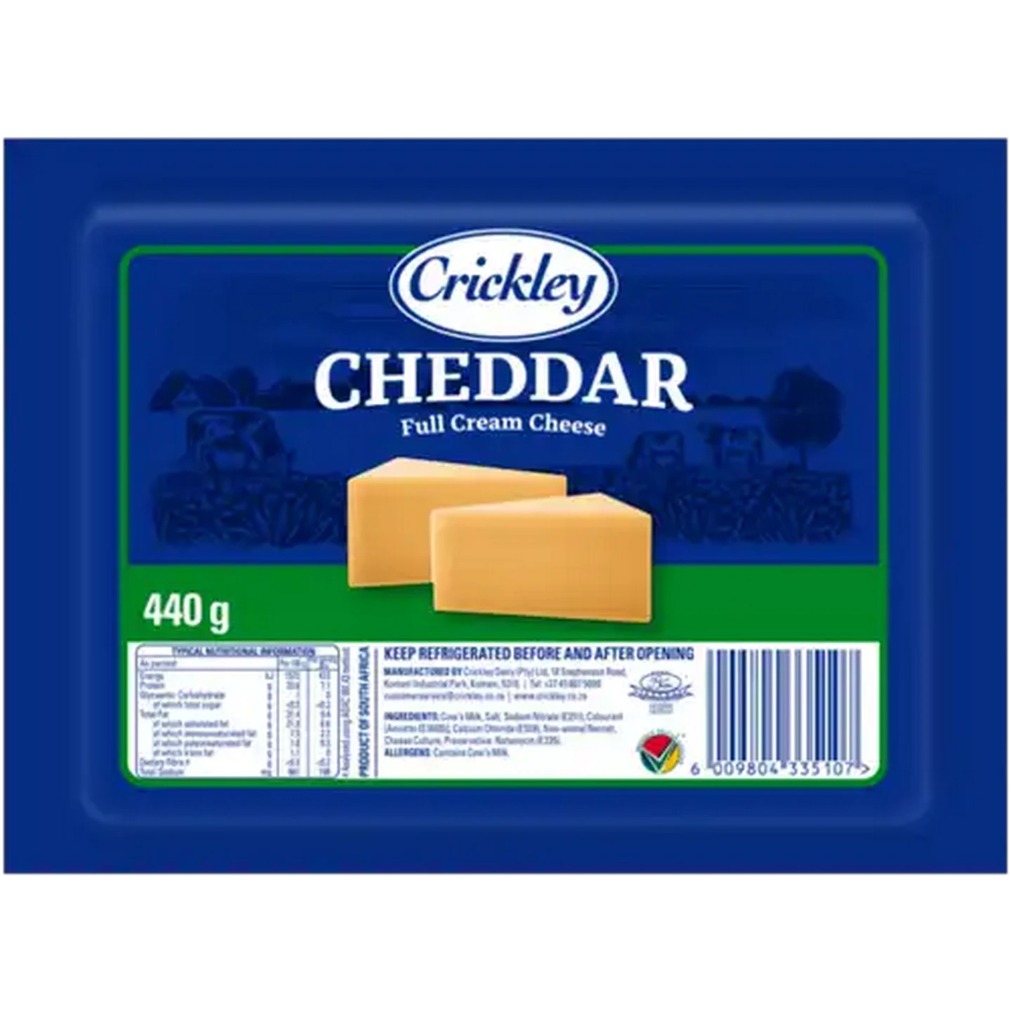 Image of Crickley Full Cream Cheddar Cheese 440g