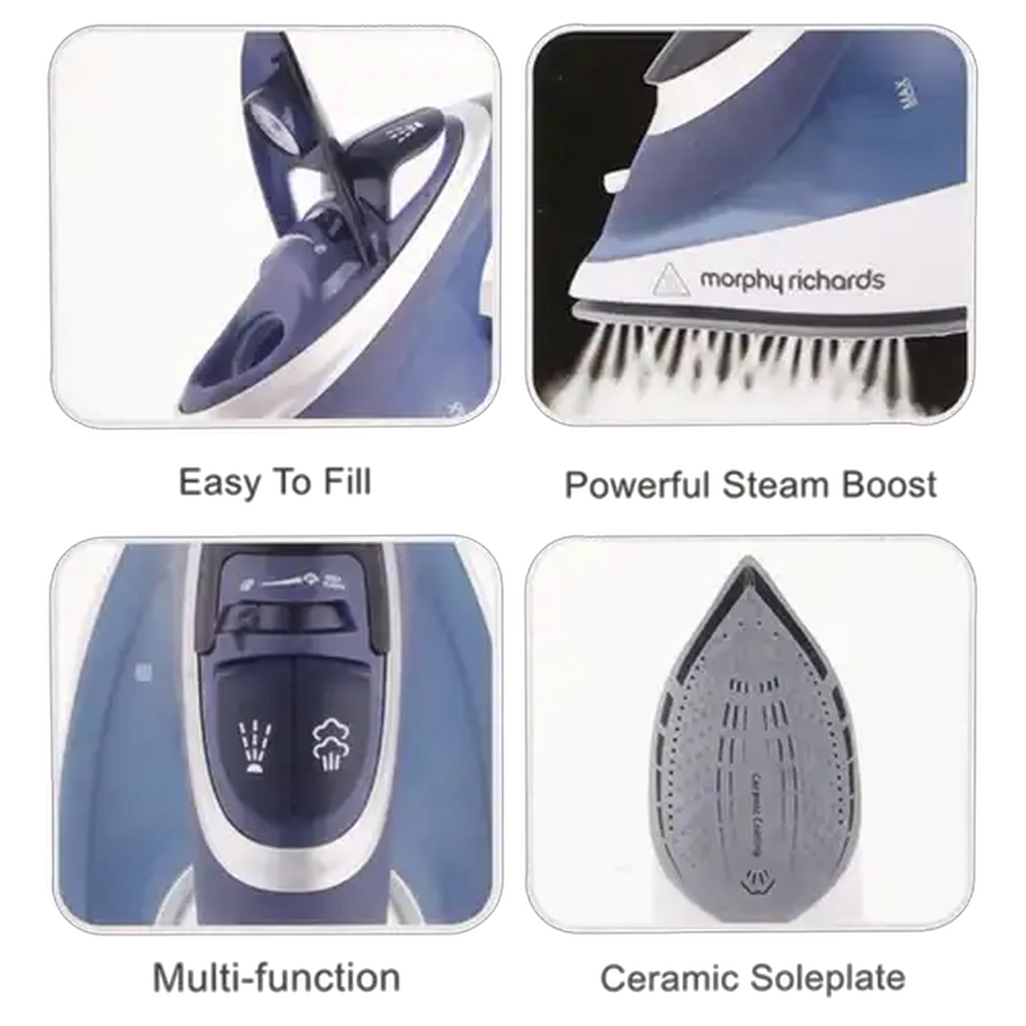 Image of Morphy Richards Blue Steam Iron 2000W