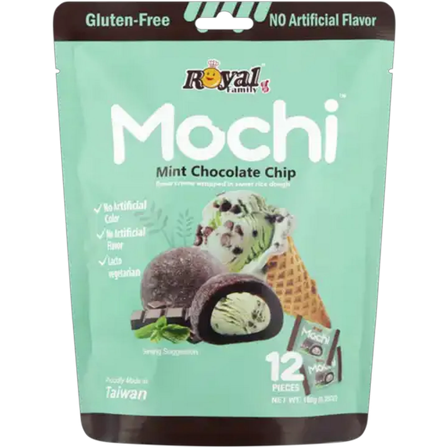 Image of Royal Family Mint Chocolate Chip Mochi 12 Pack