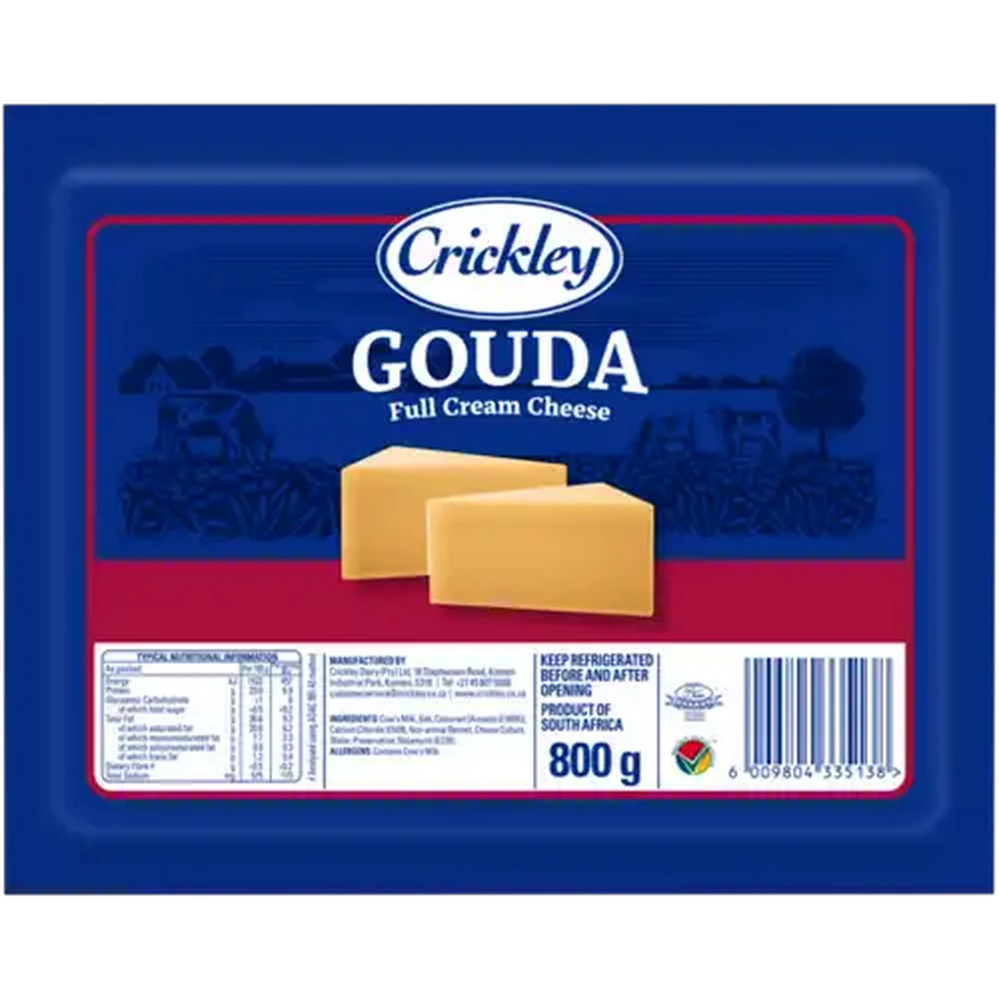 Image of Crickley Full Cream Gouda Cheese 800g
