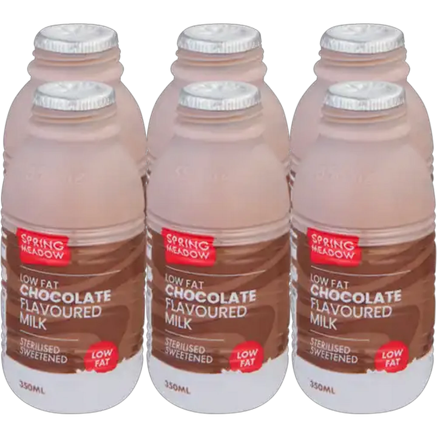 Image of Spring Meadow Dairy Chocolate Flavoured Low Fat Milk 6 x 350ml