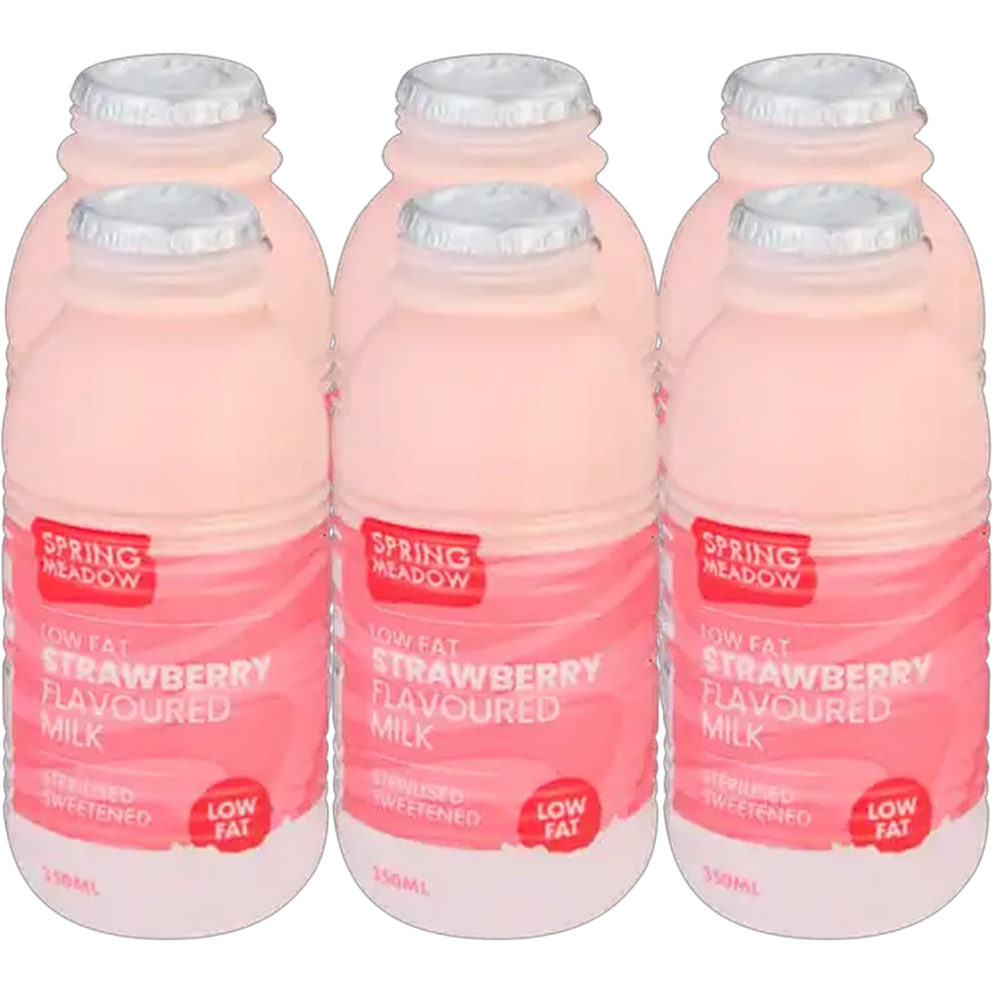 Image of Spring Meadow Dairy Strawberry Flavoured Low Fat Milk 6 x 350ml