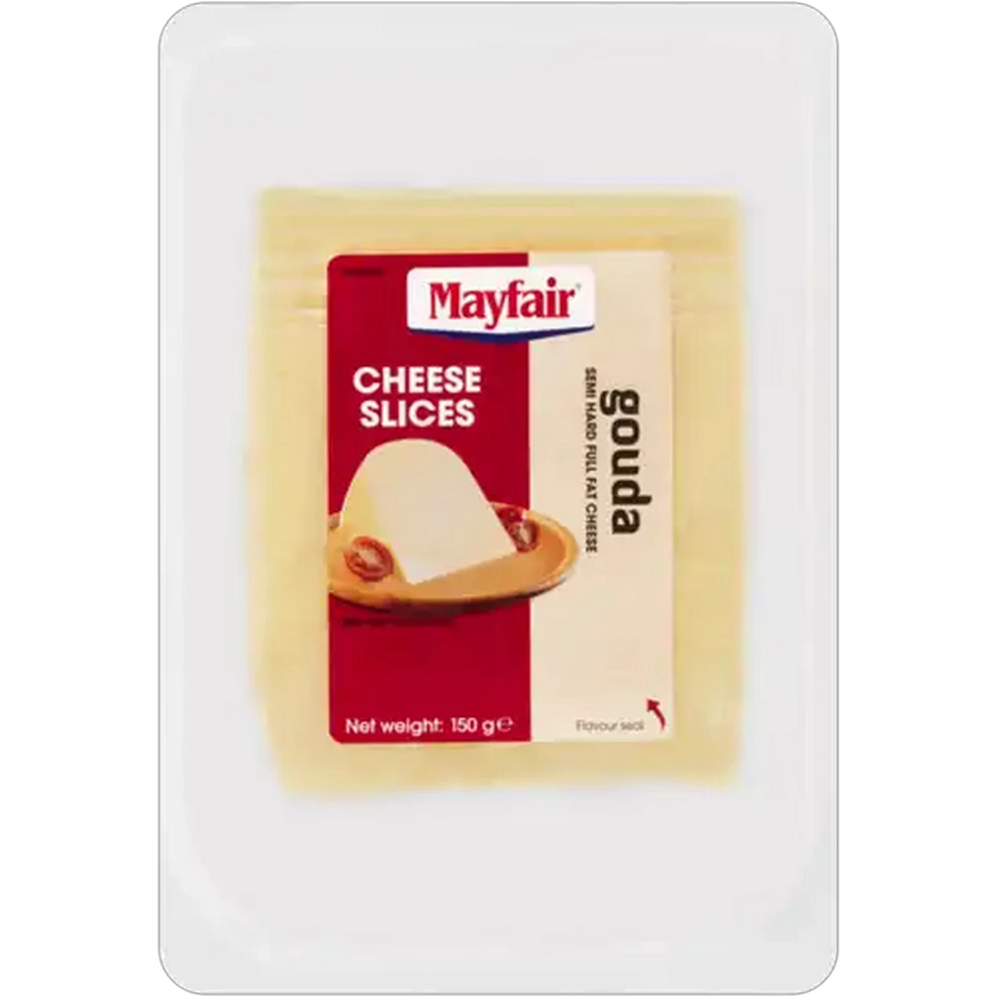 Image of Mayfair Full Fat Semi-Hard Gouda Cheese Slices 150g