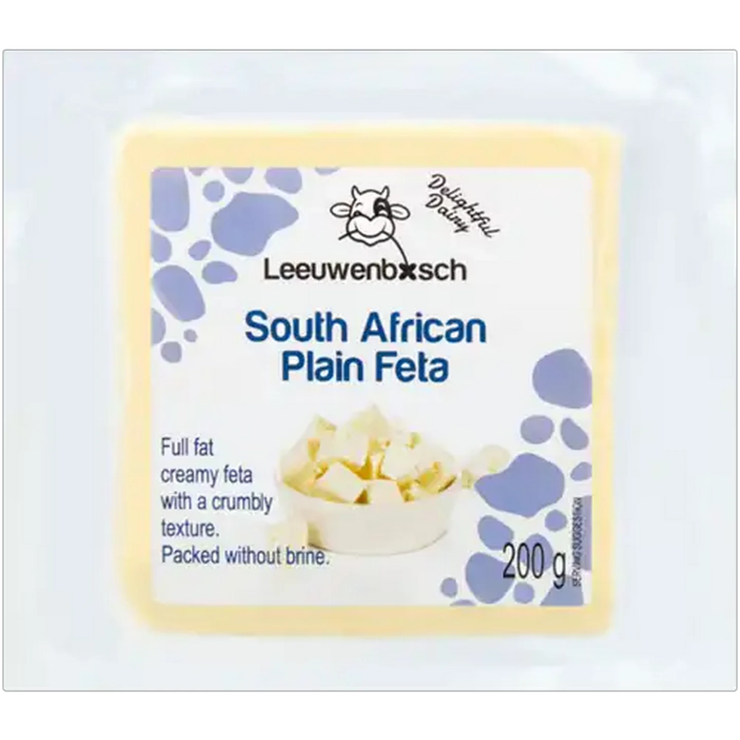 Image of Leeuwenbosch South African Plain Feta Cheese 200g