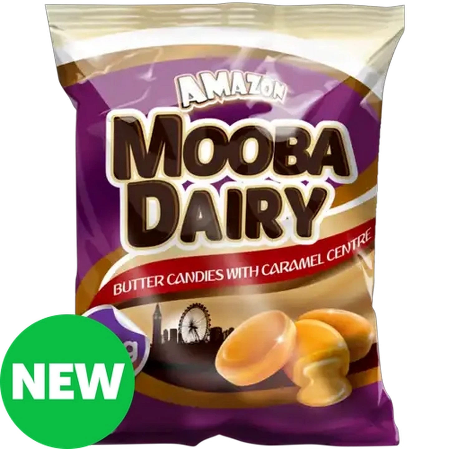 Image of Amazon Mooba Dairy Butter Candies with Caramel Centre 125g