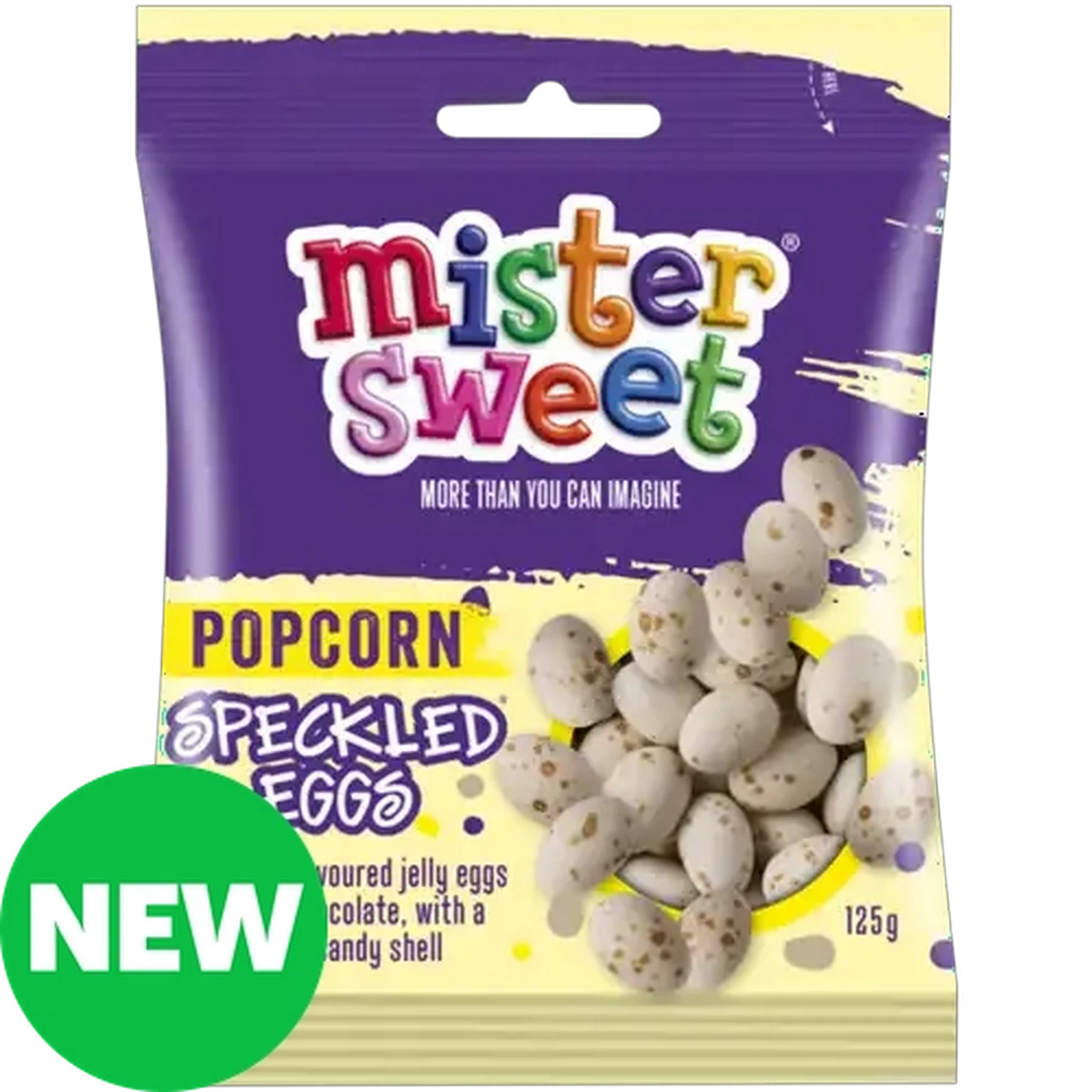 Image of Mister Sweet Popcorn Speckled Eggs 125g