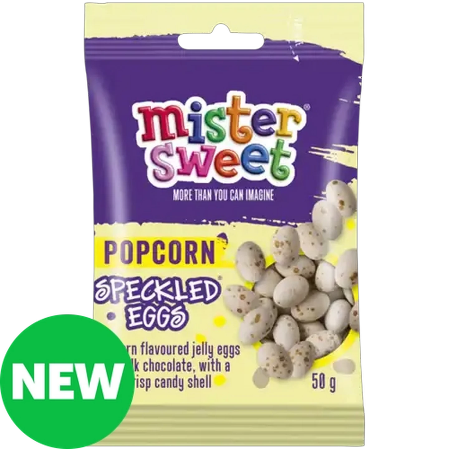 Image of Mister Sweet Popcorn Speckled Eggs 50g