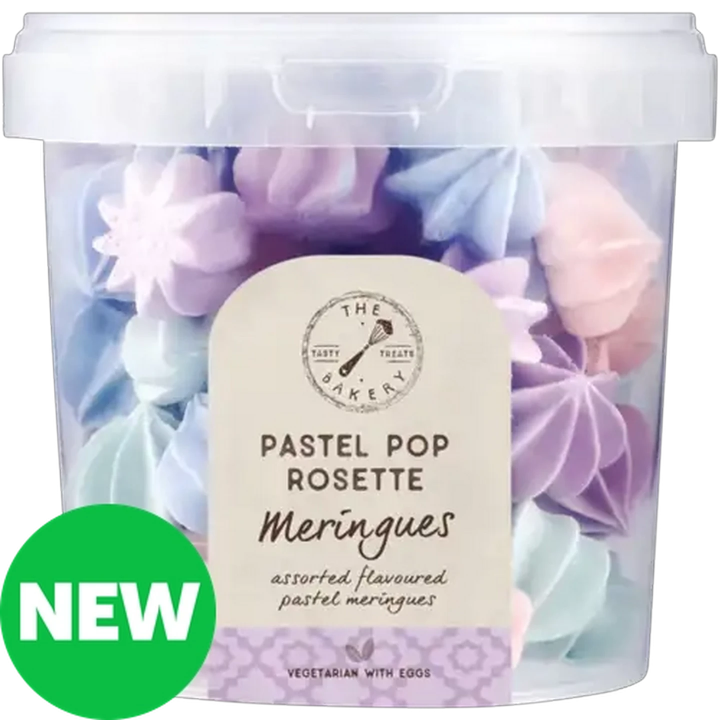 Image of The Bakery Pastel Pop Rosette Meringues 70g