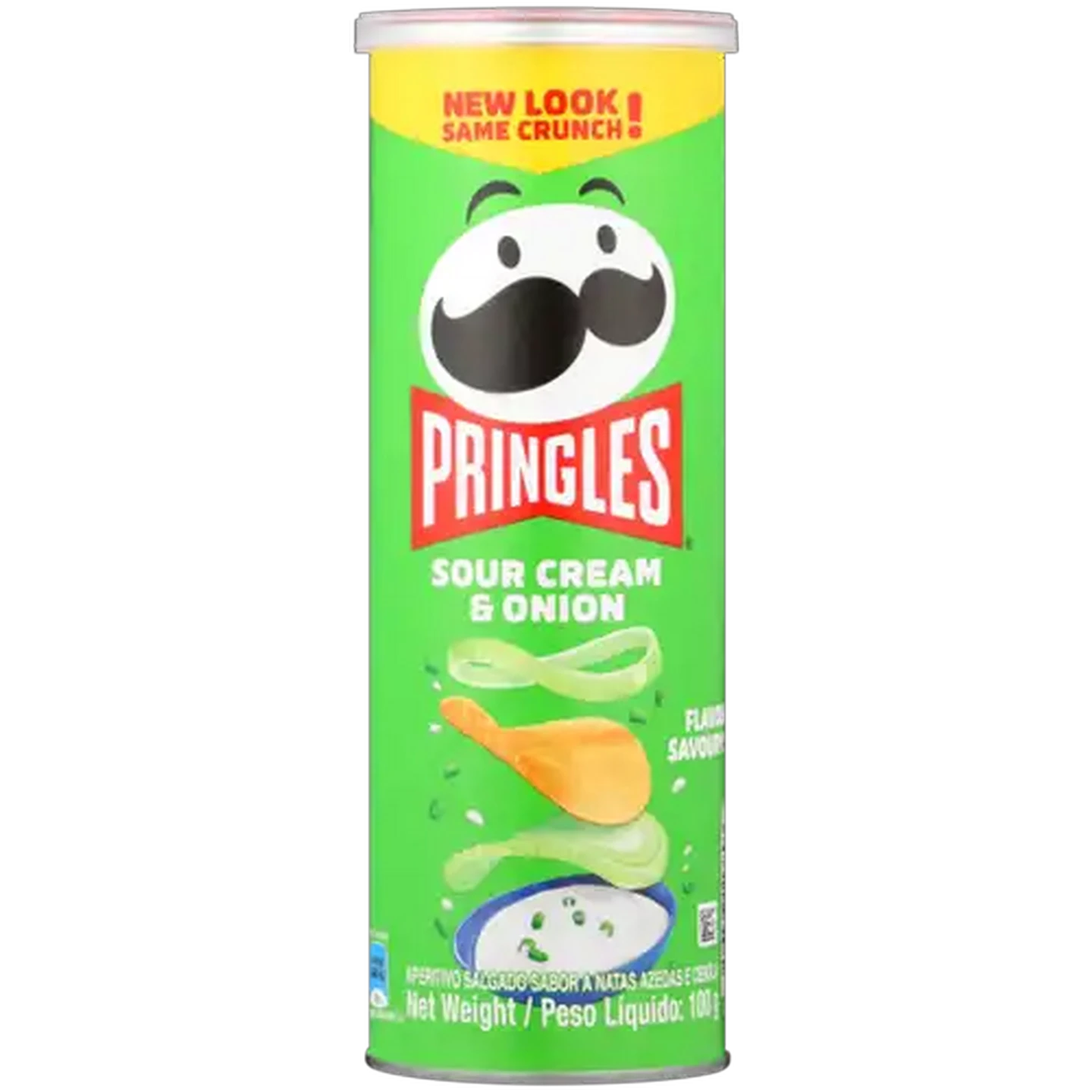Image of Pringles Sour Cream & Onion Flavoured Chips 100g