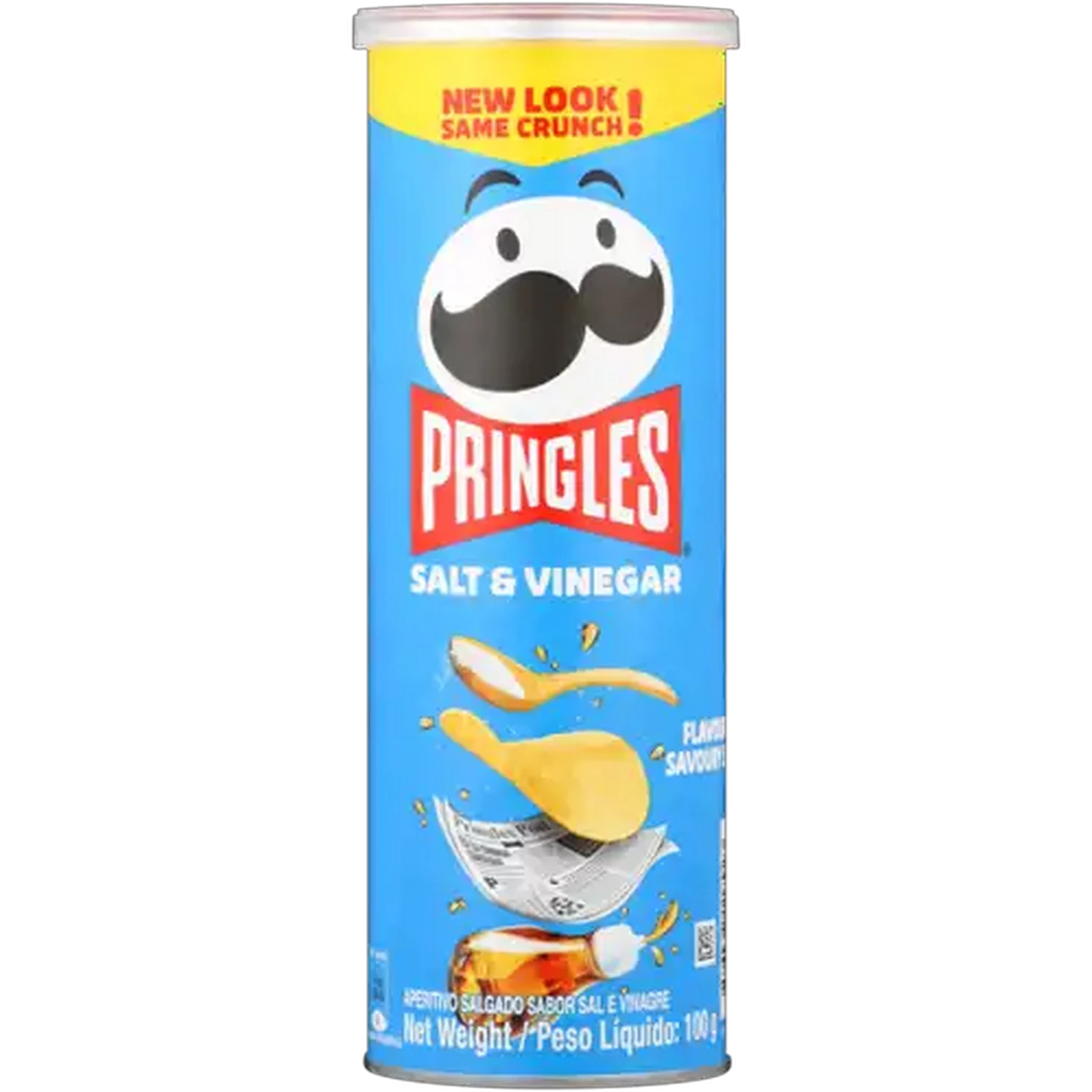 Image of Pringles Salt & Vinegar Flavoured Chips 100g