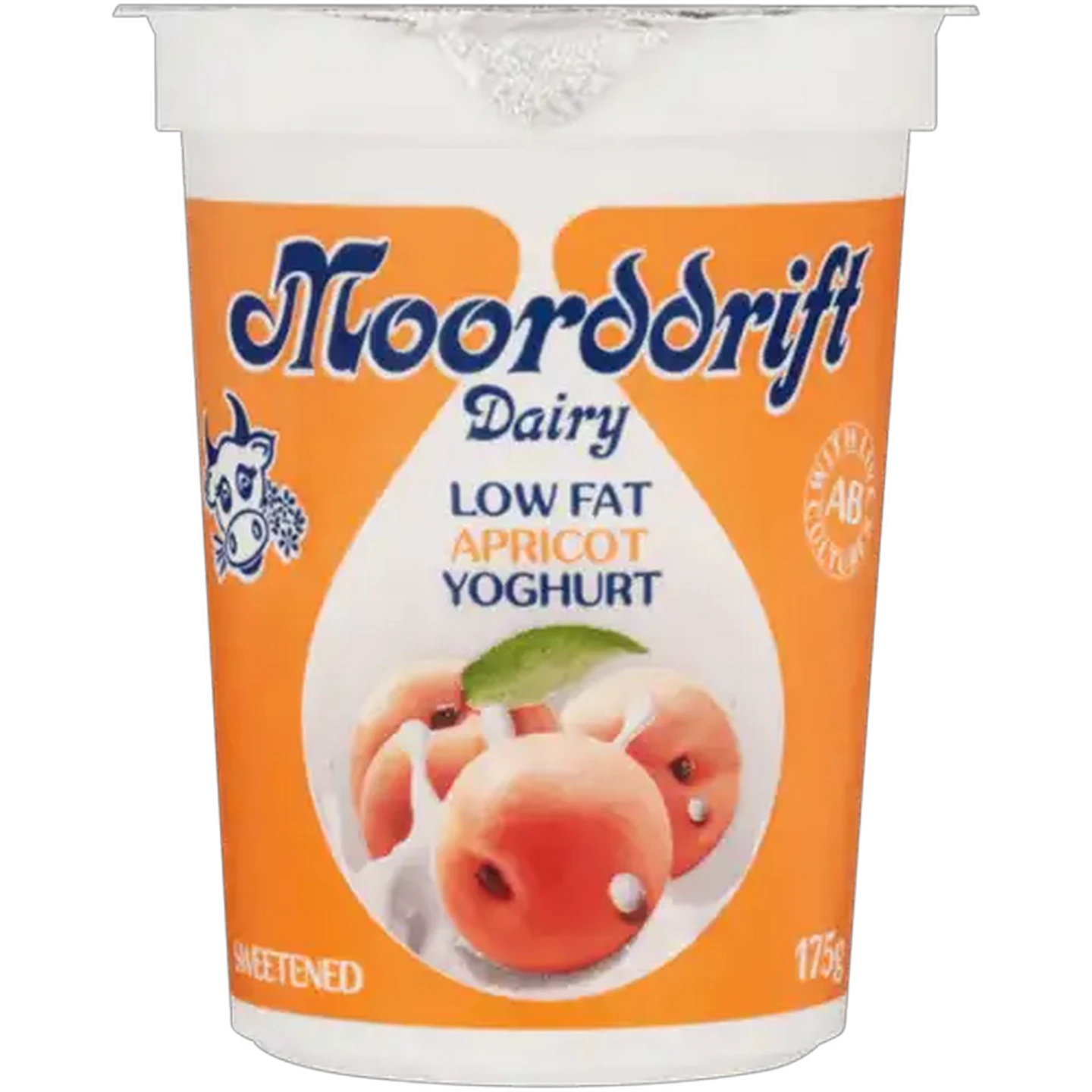 Image of Moorddrift Dairy Apricot Flavoured Low Fat Yoghurt 175g