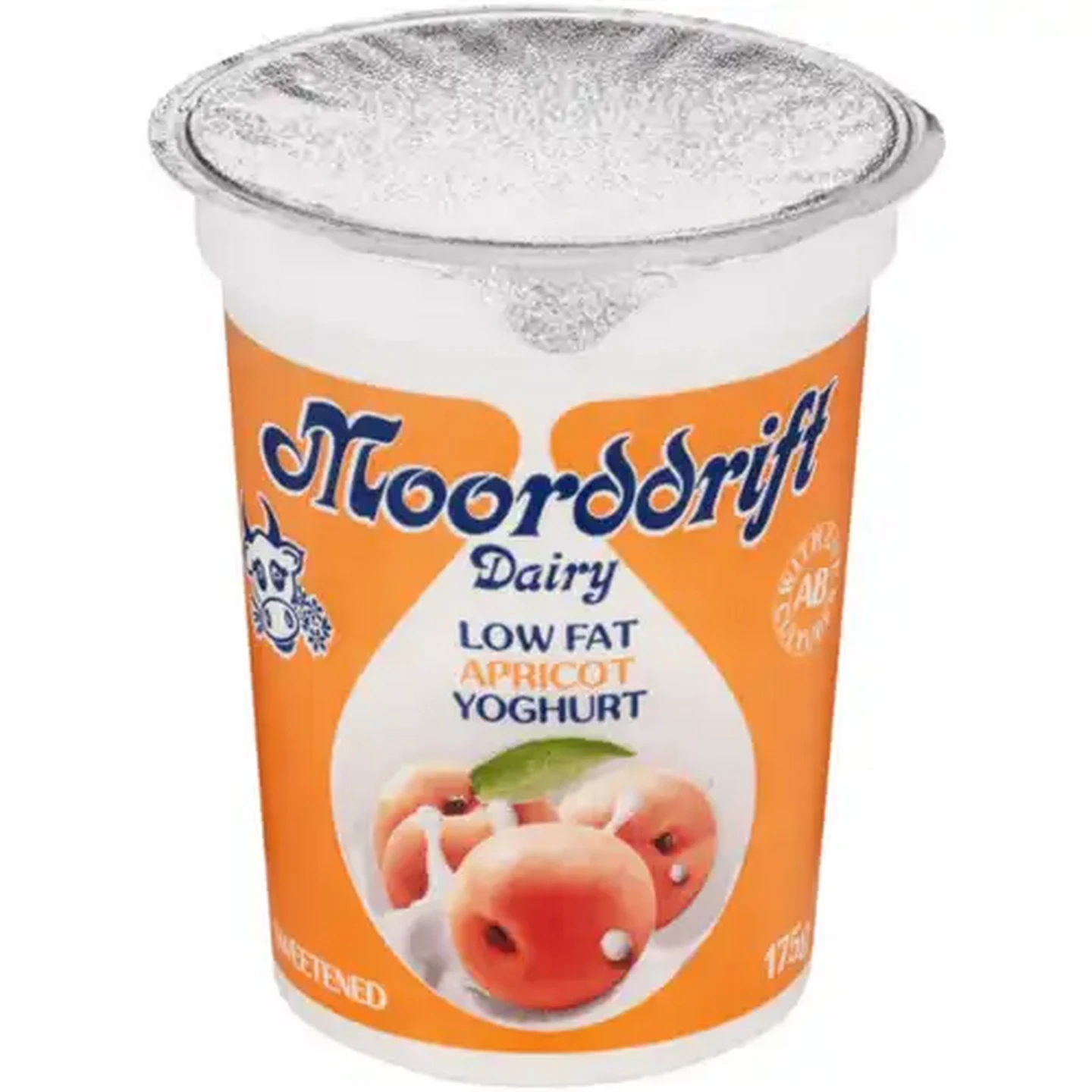 Image of Moorddrift Dairy Apricot Flavoured Low Fat Yoghurt 175g