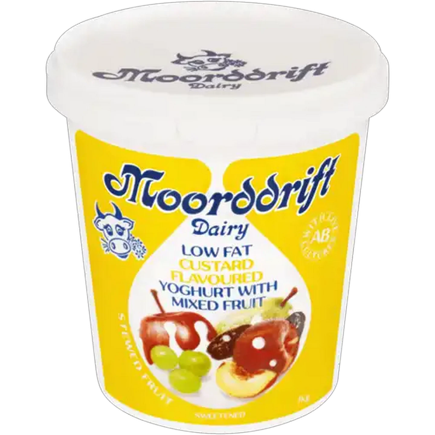 Image of Moorddrift Dairy Custard Flavoured Low Fat Yoghurt with Mixed Fruit 1kg