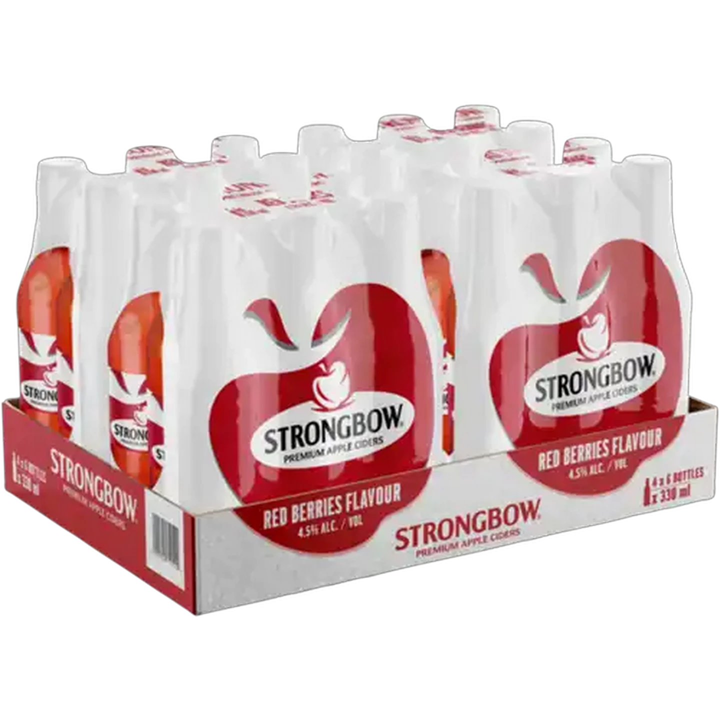 Image of Strongbow Red Berries Flavour Apple Cider Bottles 24 x 330ml