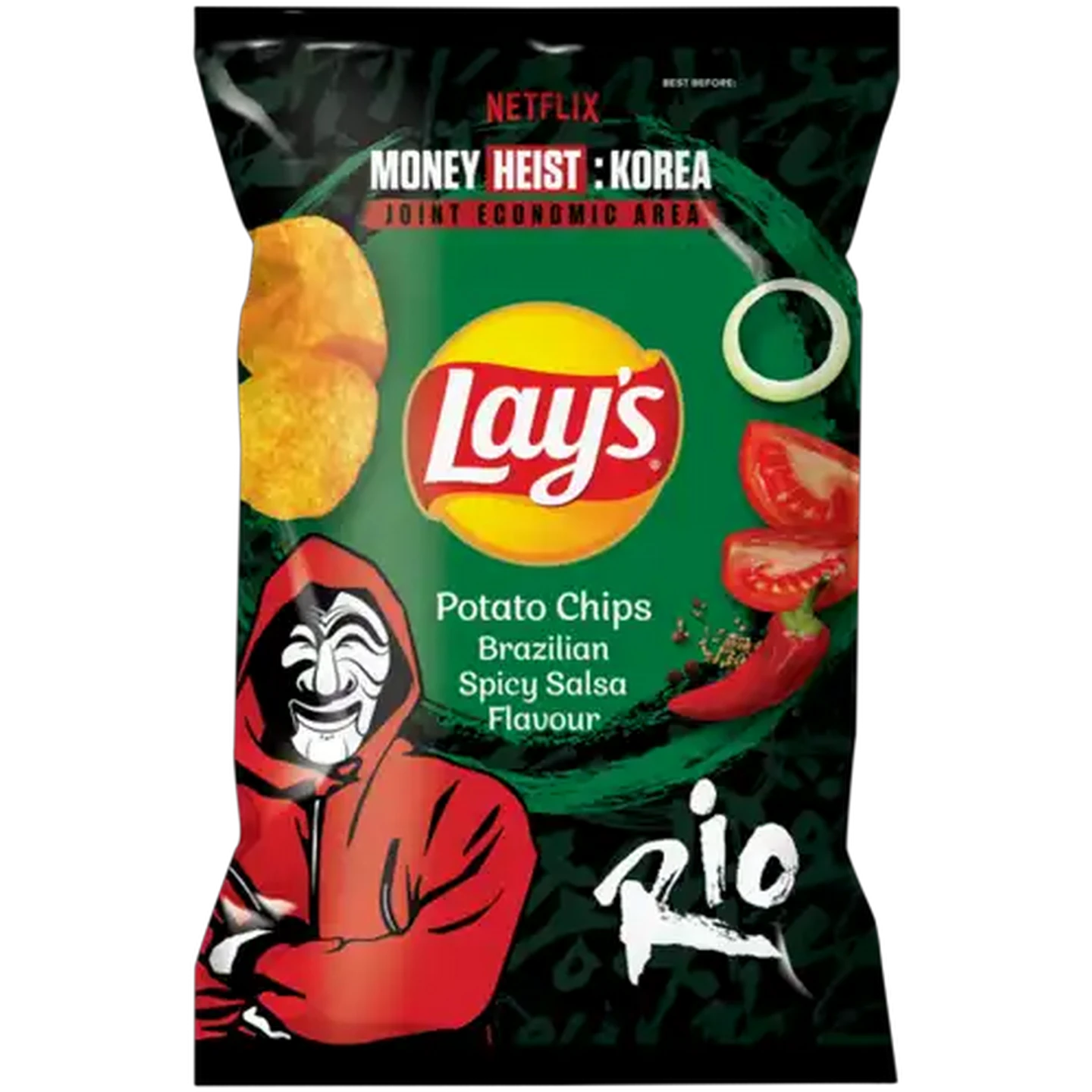 Image of Lay's Brazilian Spicy Salsa Flavoured Potato Chips 120g