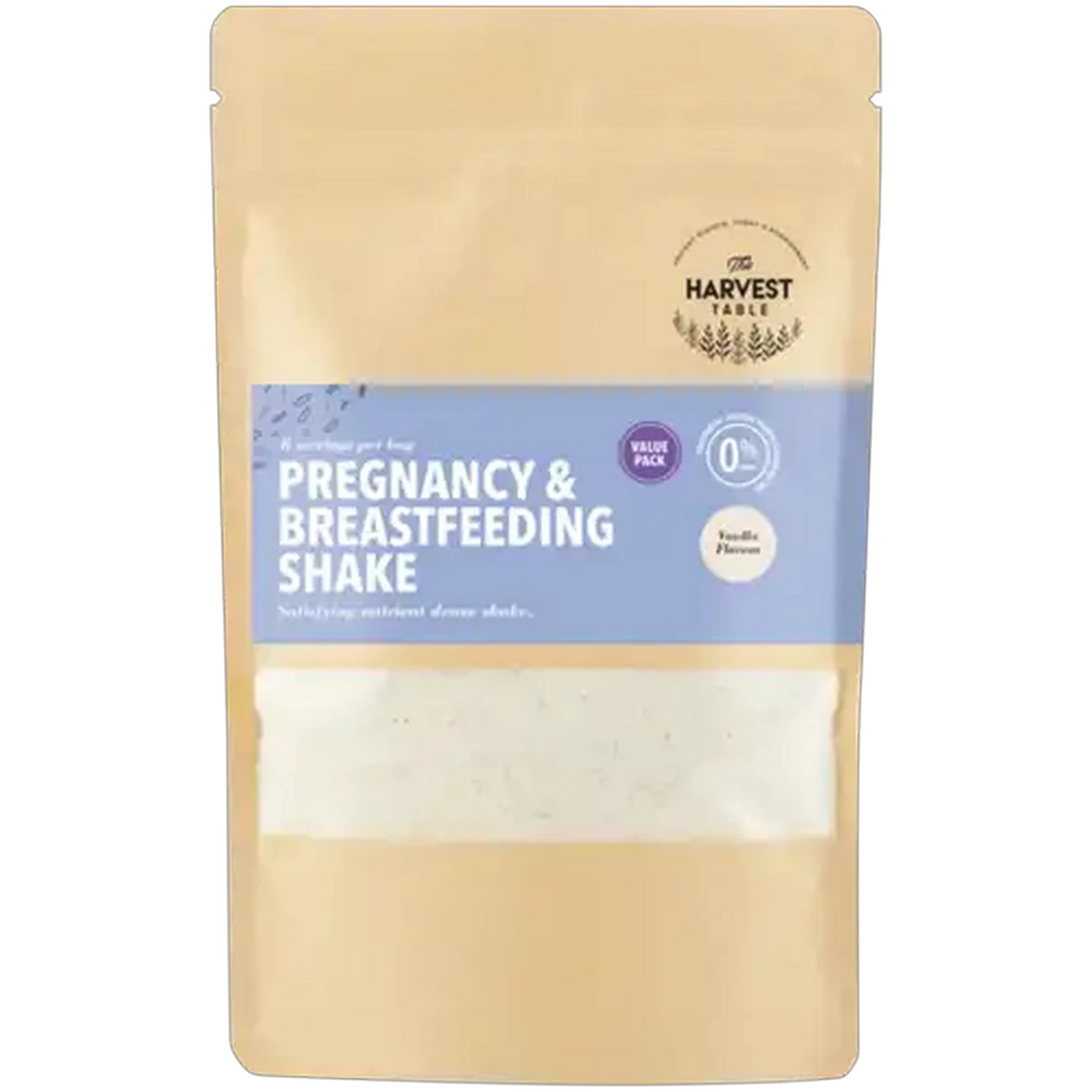 Image of The Harvest Table Vanilla Flavour Pregnancy & Breastfeeding Shake 260g