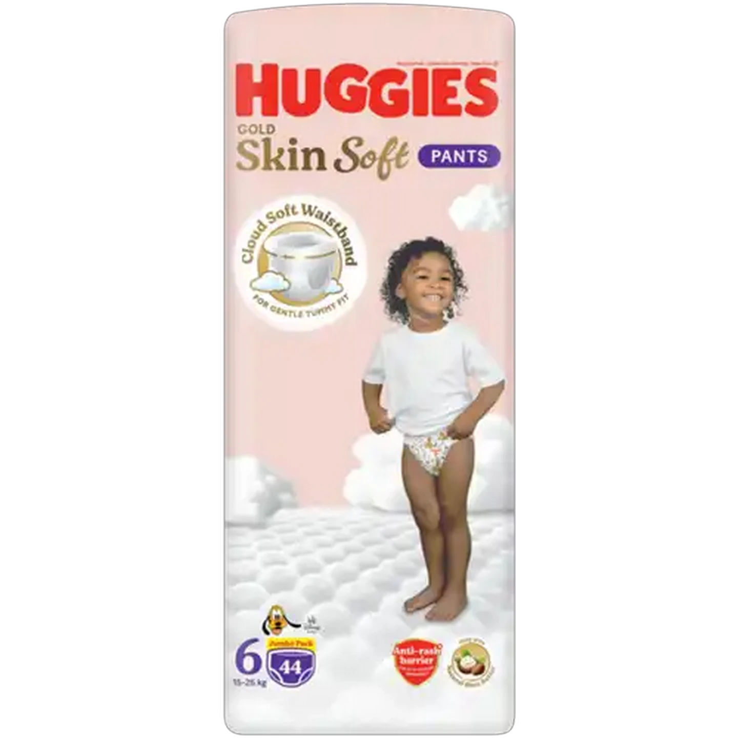 Image of Huggies Gold Skin Soft Size 6 Disposable Nappy Pants 44 Pack