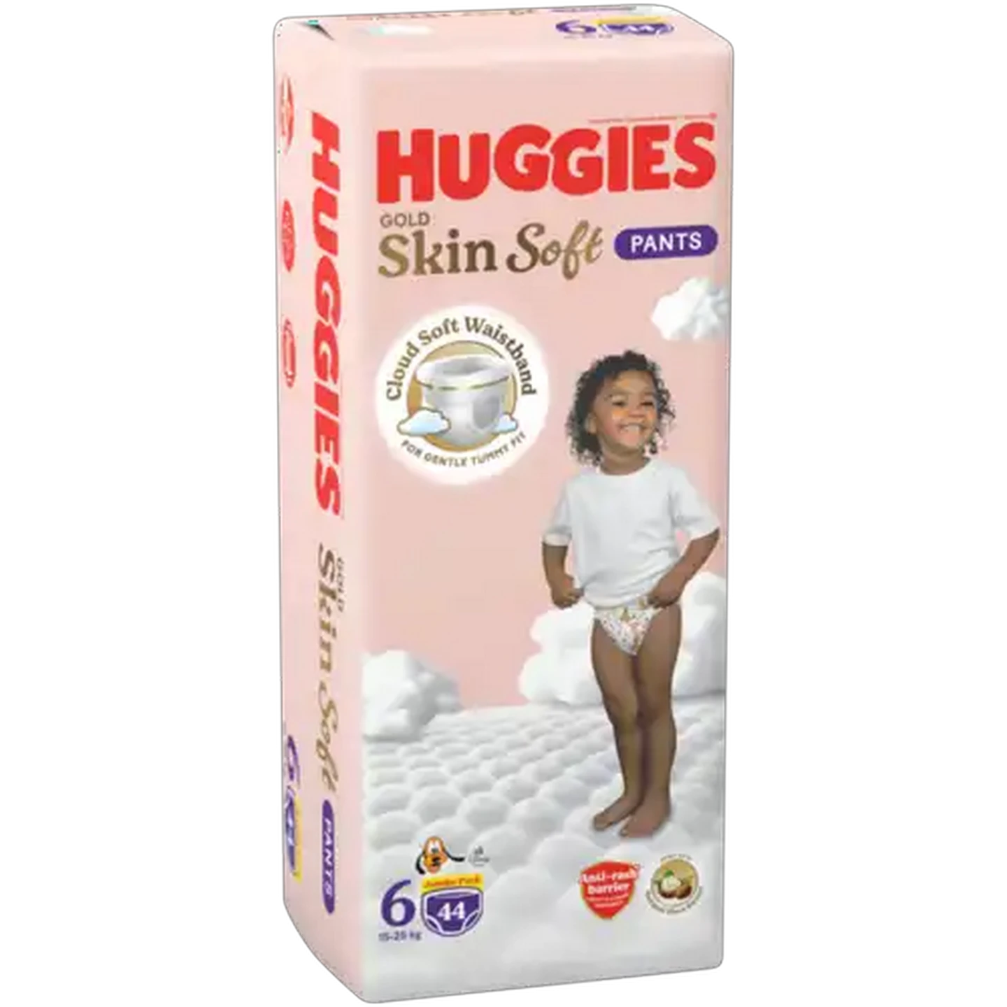 Image of Huggies Gold Skin Soft Size 6 Disposable Nappy Pants 44 Pack