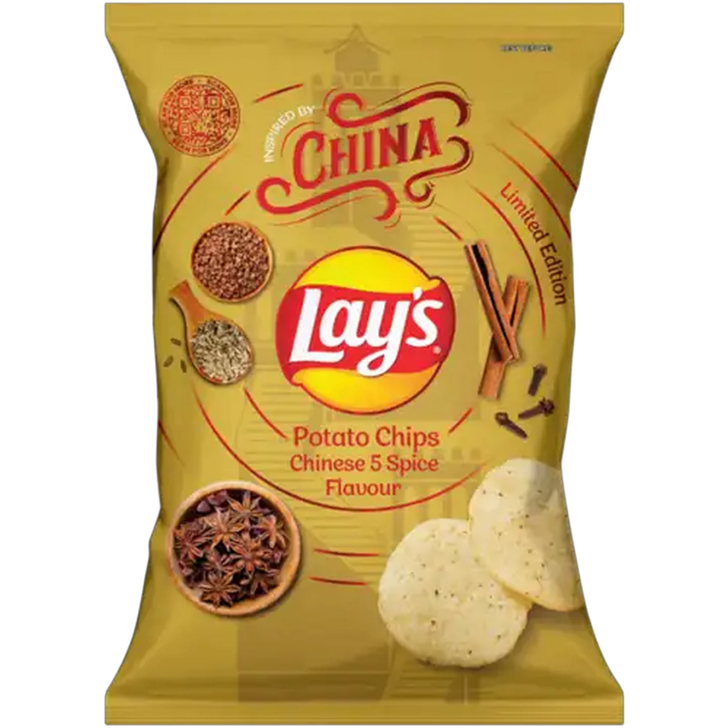 Image of Lay's Chinese 5 Spice Flavour Limited Edition Potato Chips 120g