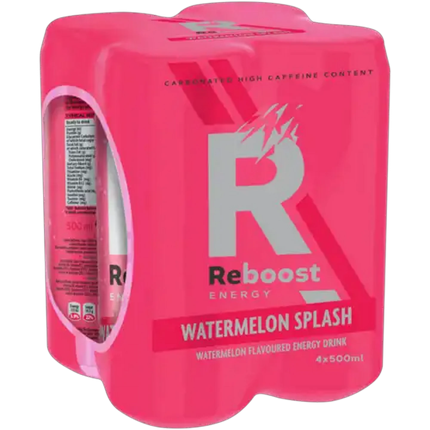 Image of Reboost Watermelon Splash Energy Drink 4 x 500ml