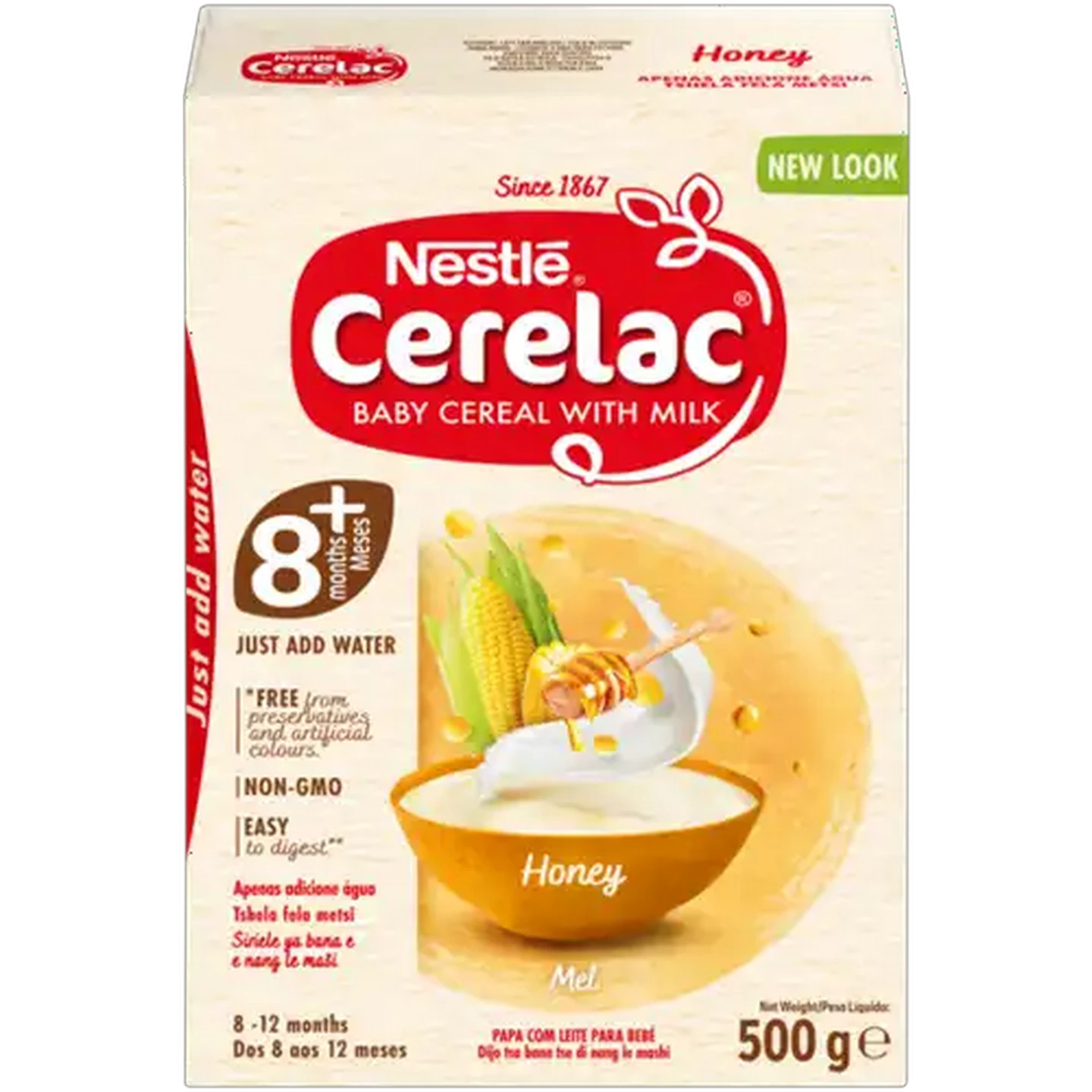 Image of Nestlé Cerelac Honey Baby Cereal with Milk 500g