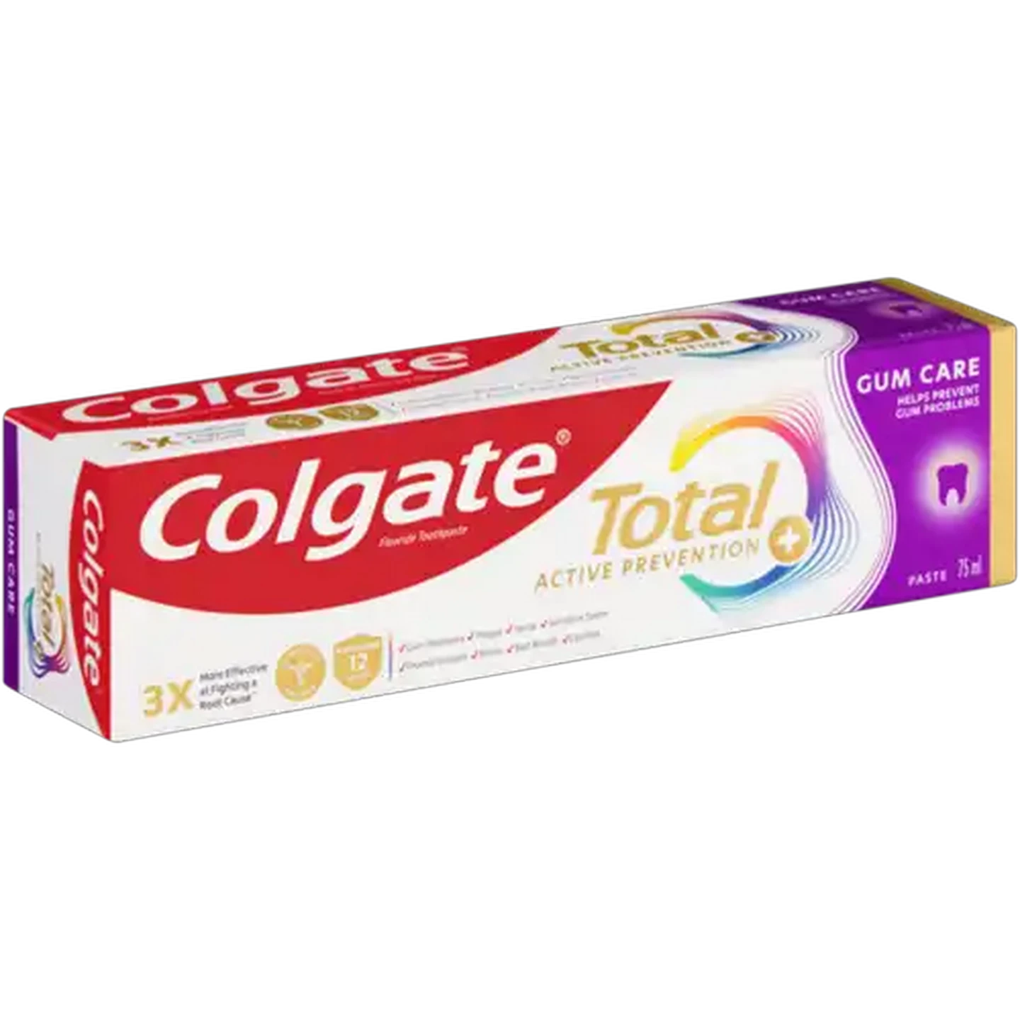 Image of Colgate Total Active Prevention Gum Care Fluoride Toothpaste 75ml