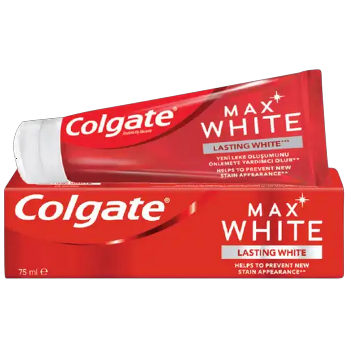 Image of Colgate Max White Lasting White Flouride Toothpaste 75ml
