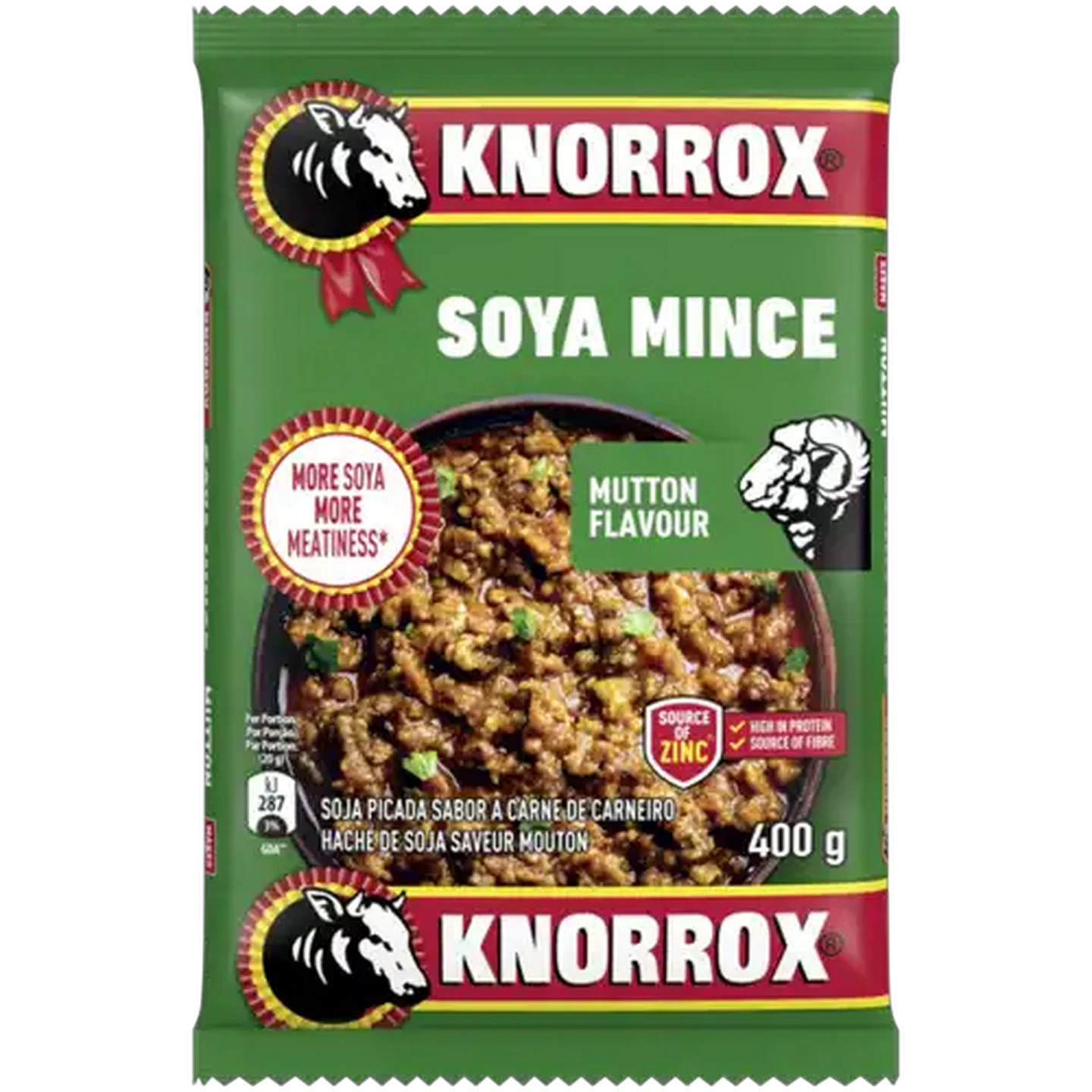 Image of Knorrox Mutton Flavoured Soya Mince 400g