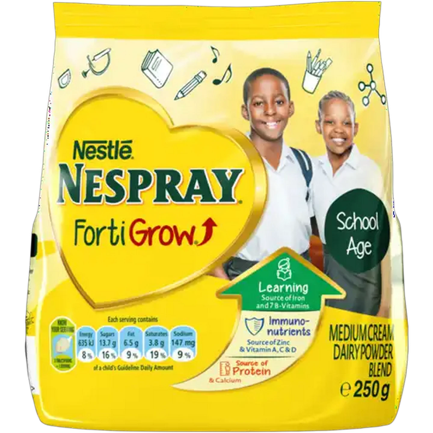 Image of Nestlé Nespray FortiGrow Medium Cream Dairy Powder Blend 250g