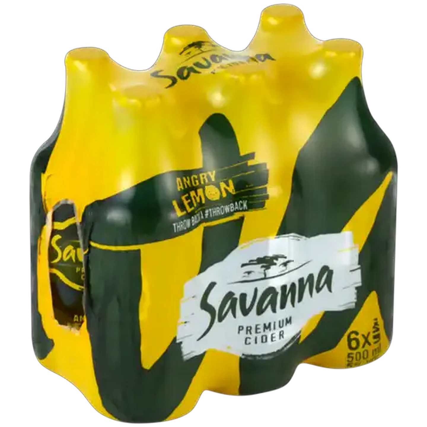 Image of Savanna Angry Lemon Premium Cider Bottles 6 x 500ml