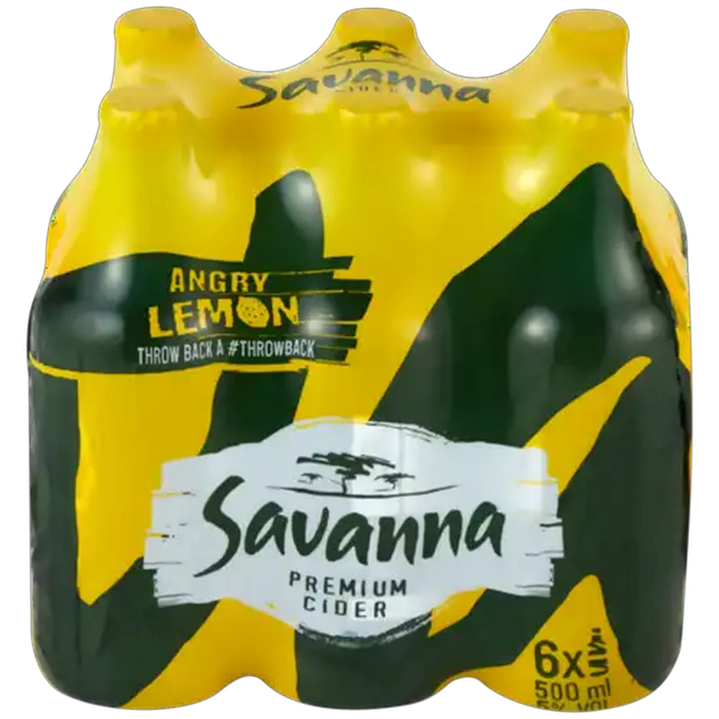 Image of Savanna Angry Lemon Premium Cider Bottles 6 x 500ml
