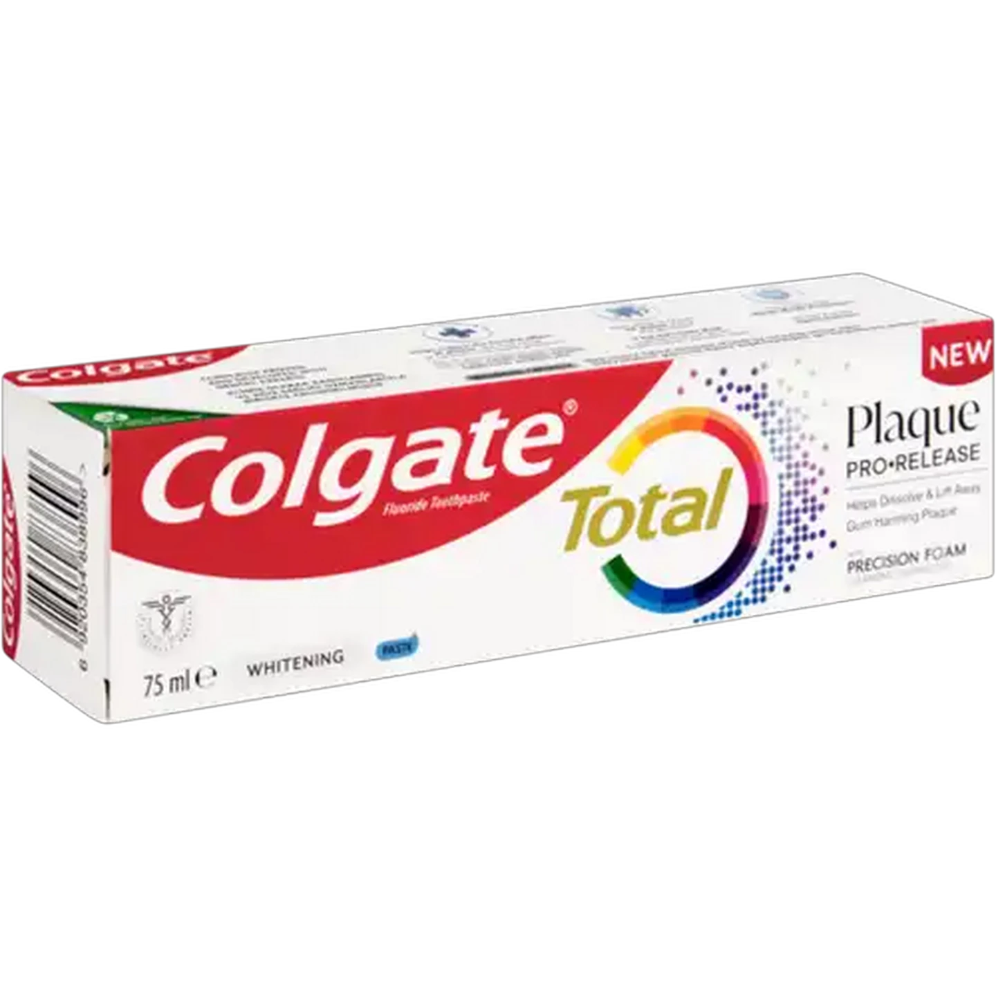 Image of Colgate Total Plaque Pro-Release Fluoride Toothpaste 75ml