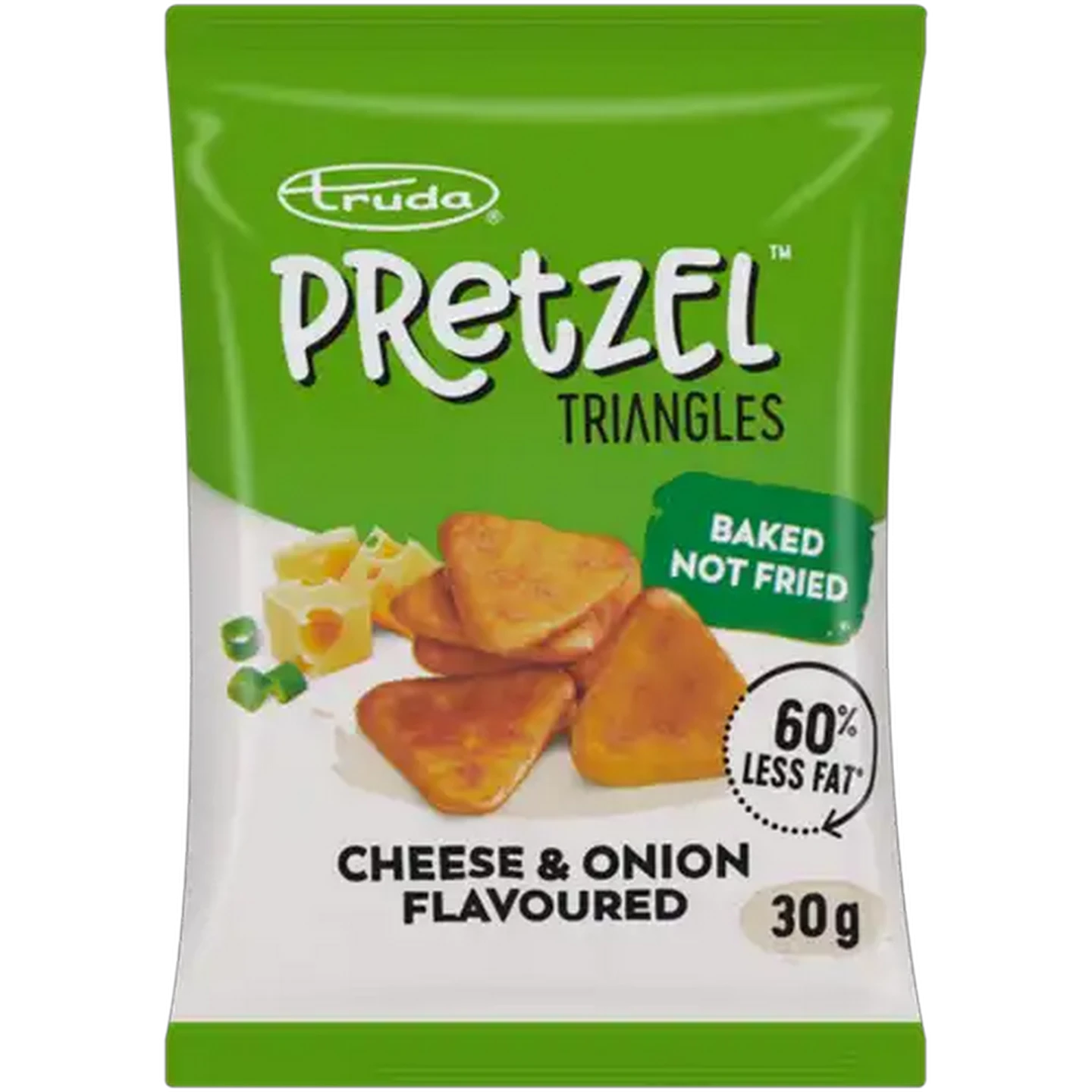 Image of Truda Pretzel Cheese & Onion Flavoured Triangles 30g
