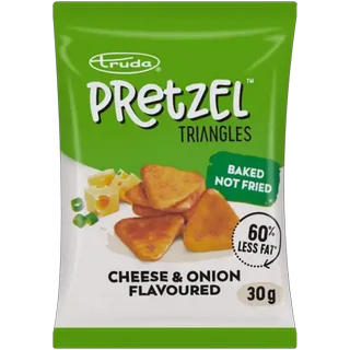 Pretzels Cheese & Onion Flavoured Triangles 30g
