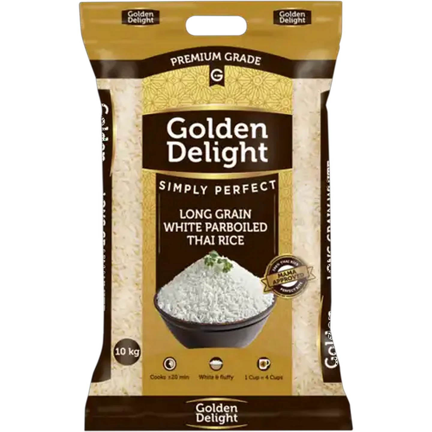 Image of Golden Delight Long Grain White Parboiled Thai Rice 10kg