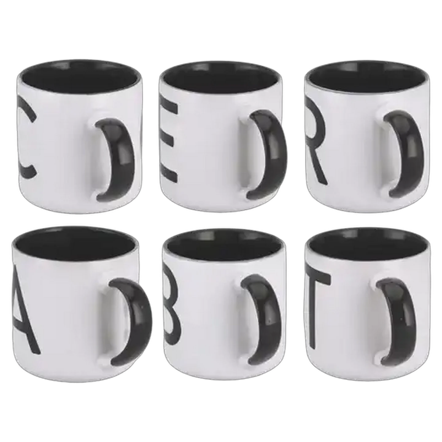 Image of Letter Stoneware Coffee Mug 400ml (Type May Vary)