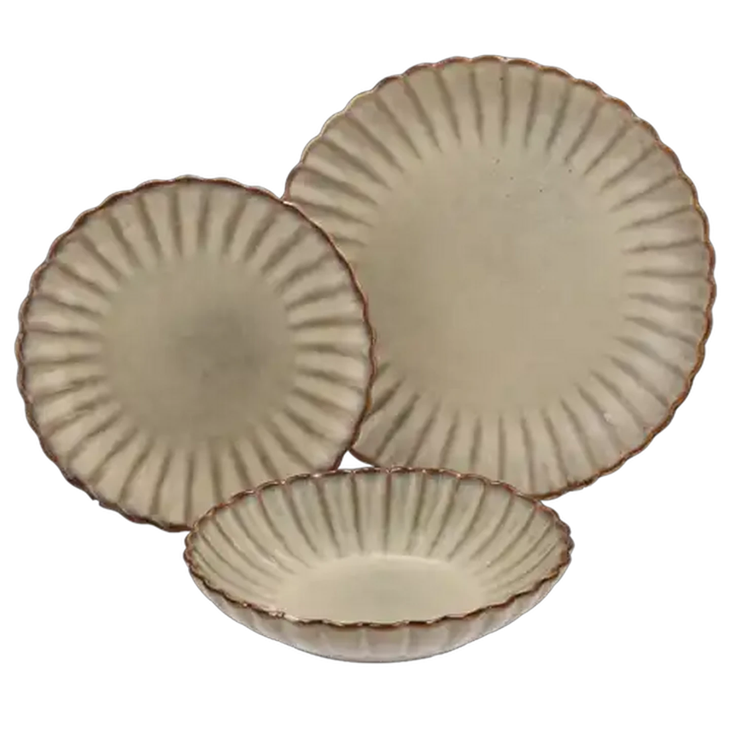 Image of Petal Stoneware Dinner Plate 27cm