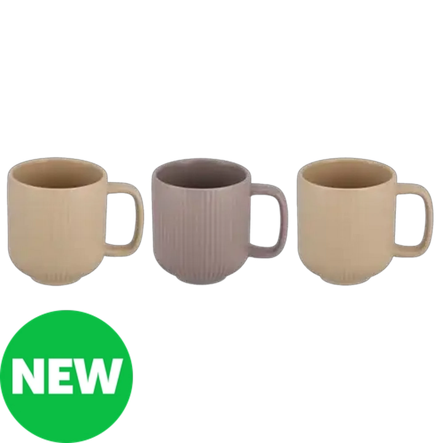 Image of Hamilton Ribbed Coffee Mug 350ml (Colour May Vary)