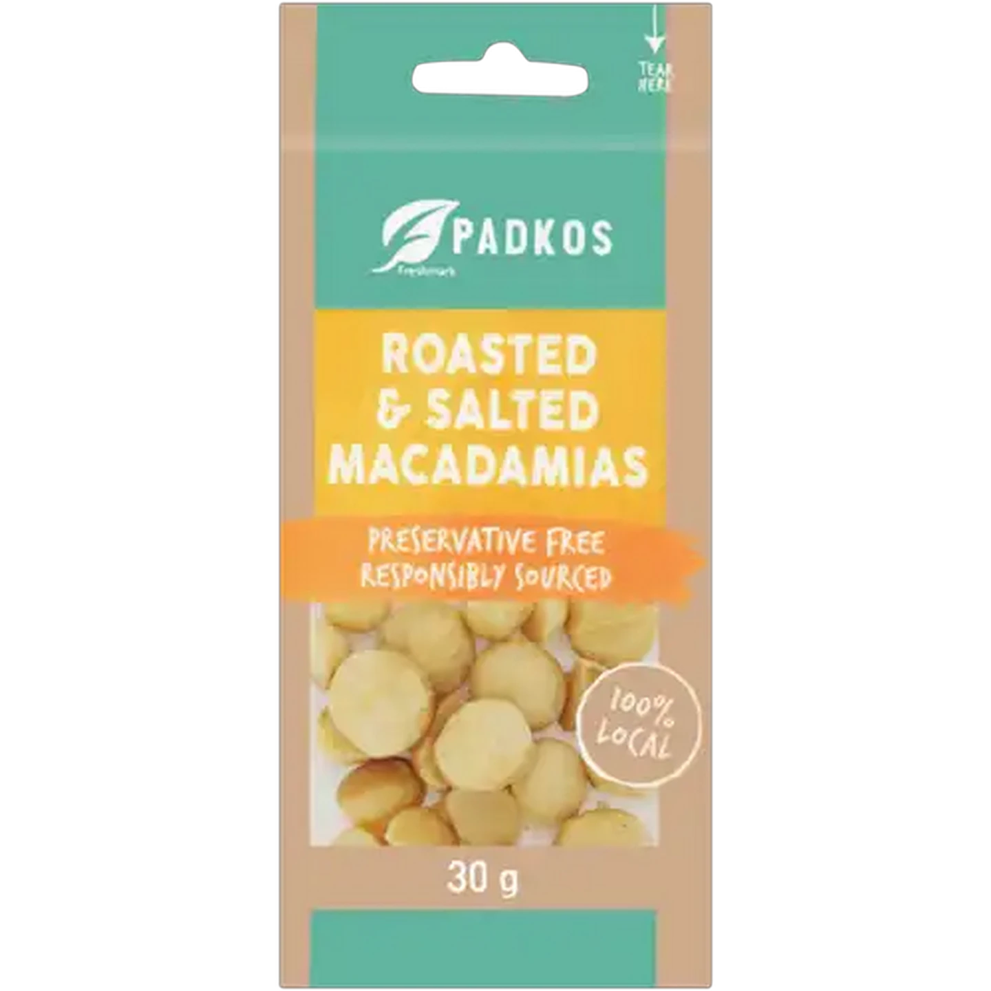 Image of Padkos Roasted & Salted Macadamia Nuts 30g