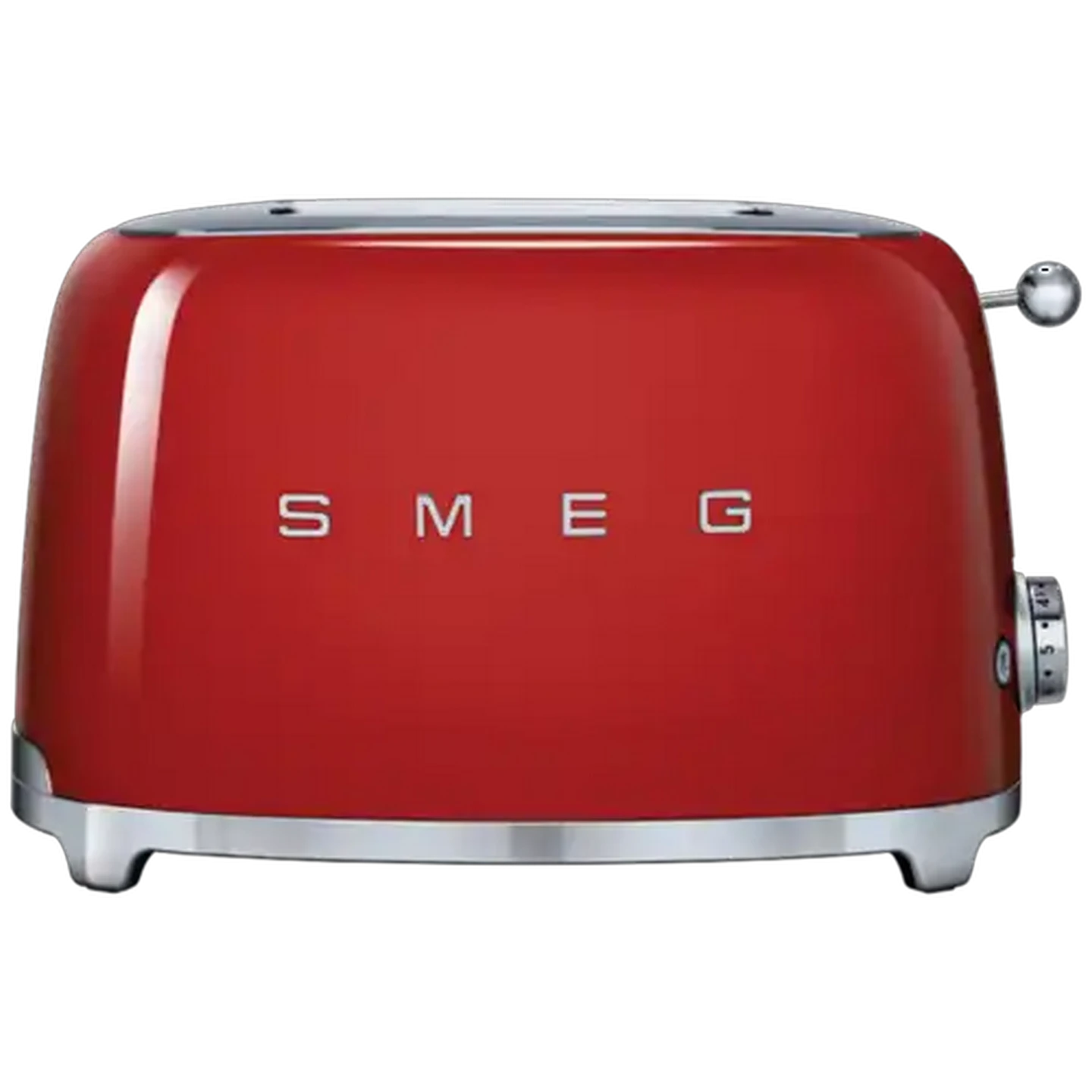 Image of Smeg Glossy Red Retro 2-Slice Toaster 950W