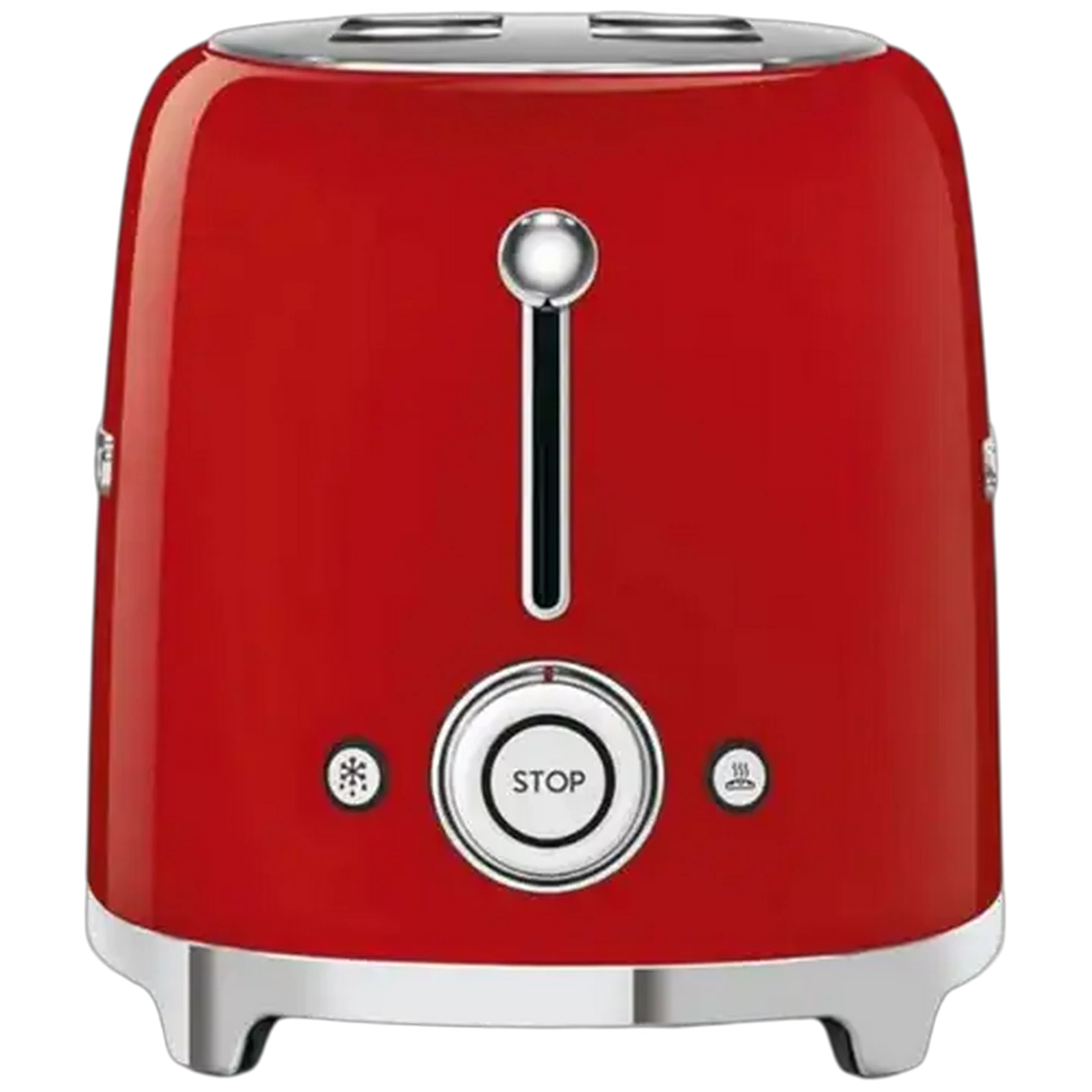 Image of Smeg Glossy Red Retro 2-Slice Toaster 950W
