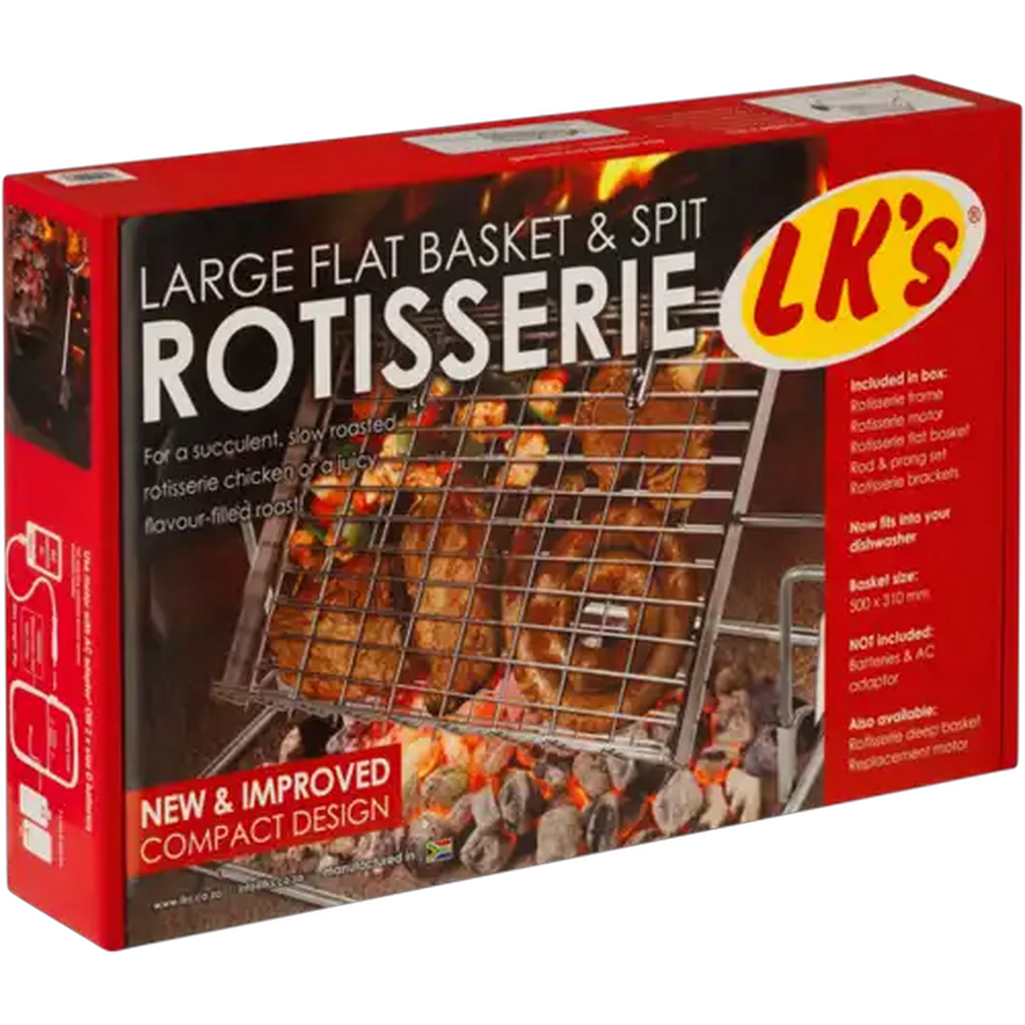Image of LK's Large Flat Basket Rotisserie